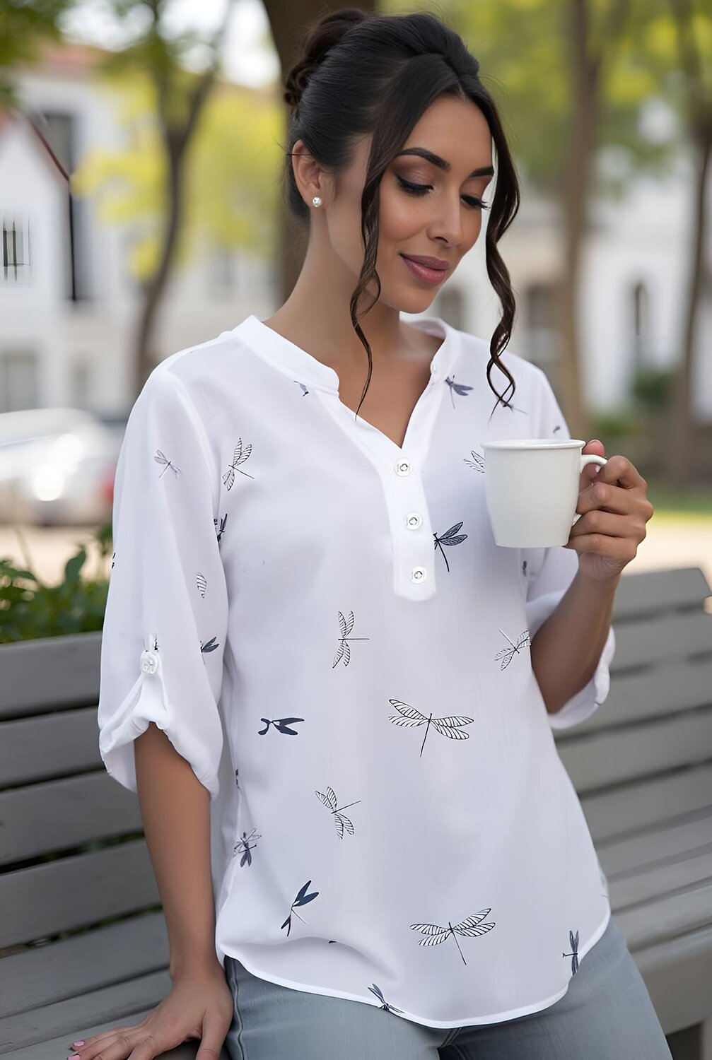 LT Collection Блуза 596448 Б13962-20М Белый