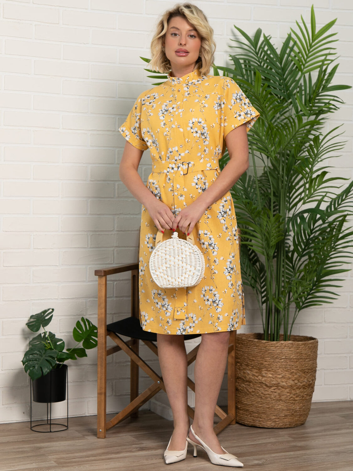 LT Collection Платье 596502 П15990-41М Горчица