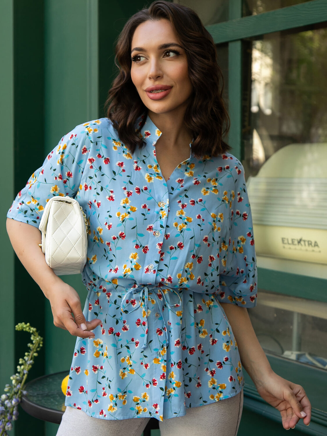 LT Collection Блуза 596504 Б15986-30М Голубой