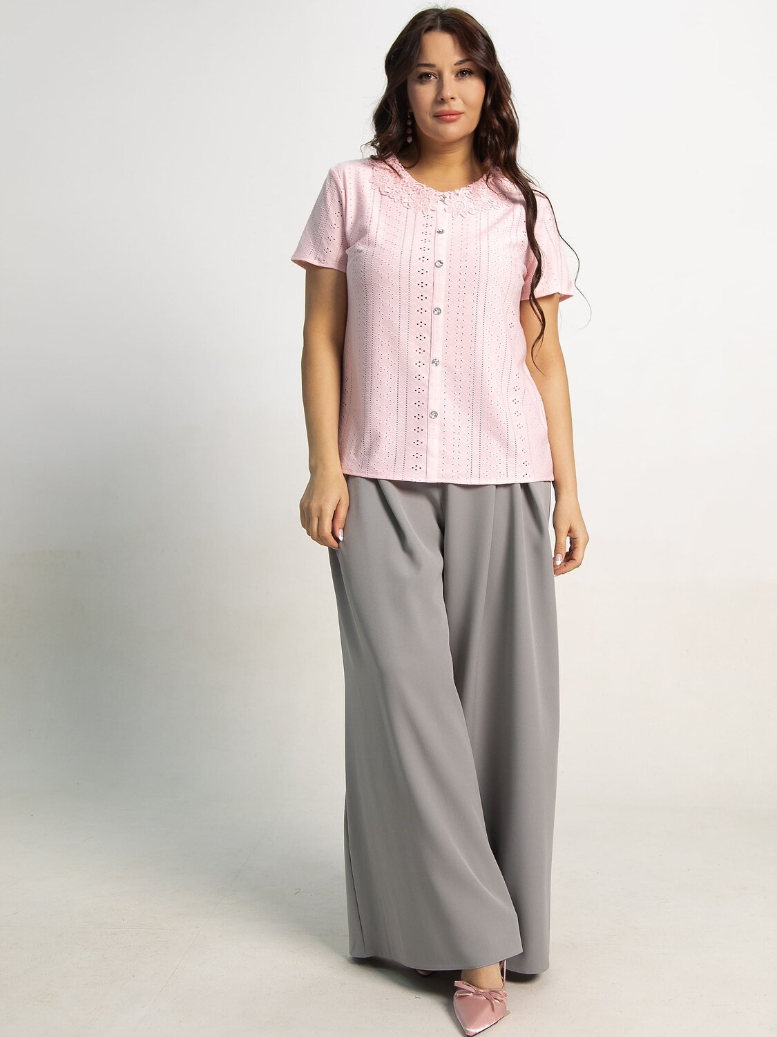 LT Collection Блуза 596520 Б15946-20М Розовый