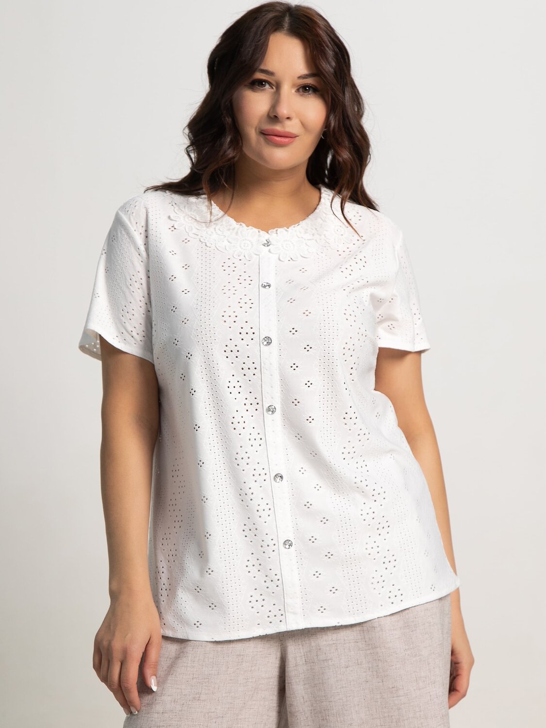 LT Collection Блуза 596522 Б15945-20М Белый