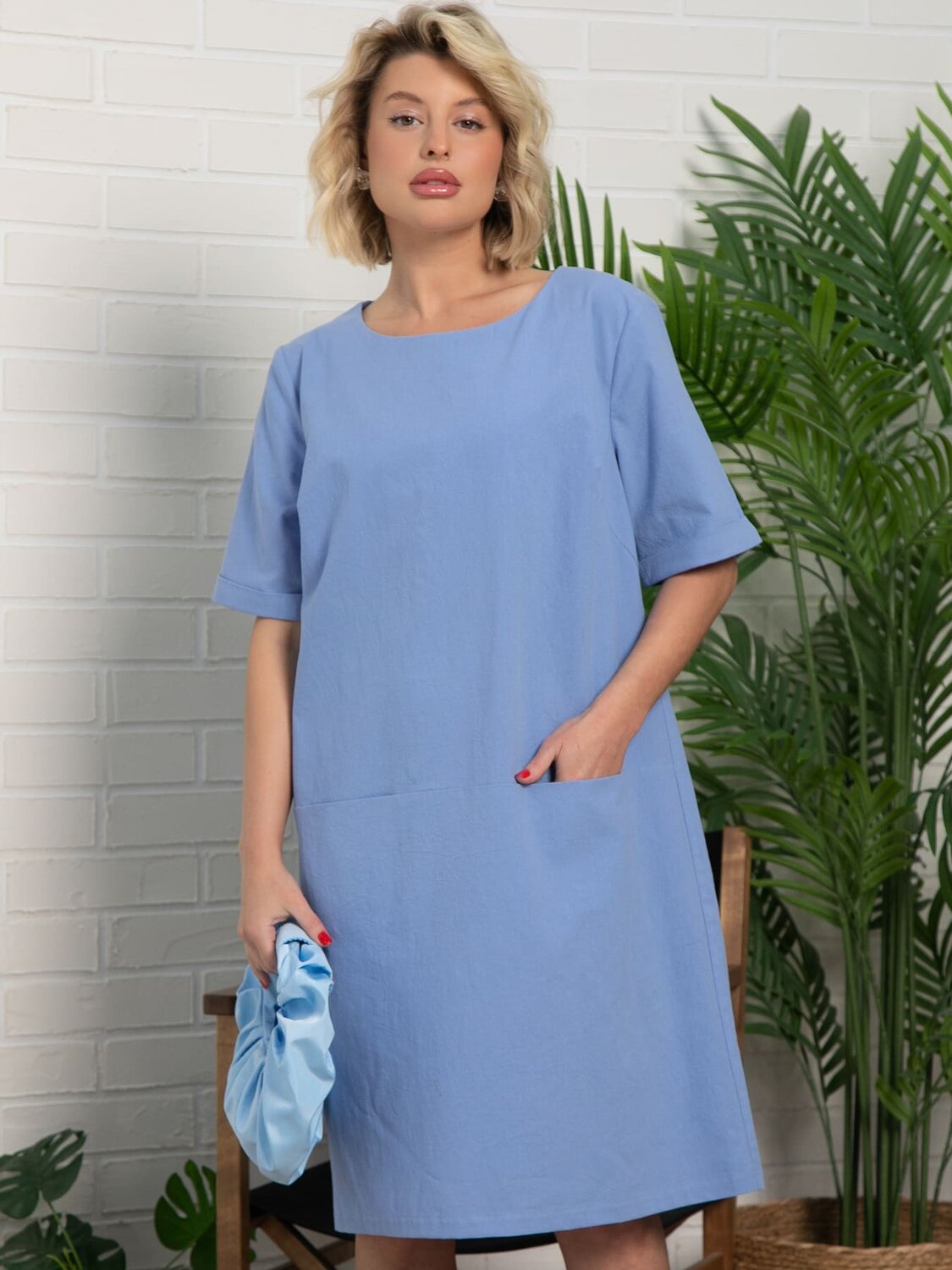 LT Collection Платье 596530 П15932-13М Голубой