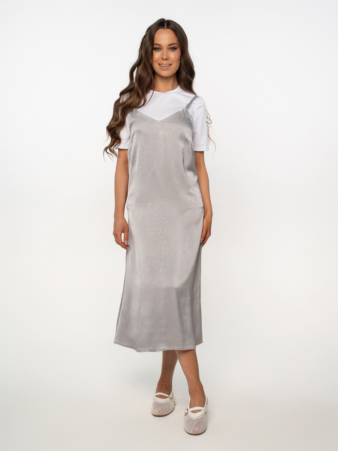 LT Collection Платье 596541 П15891-5М Серебро
