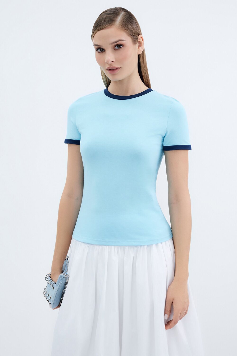 TOPTOP Футболка 596947 TT.027.15378.601.03192 Голубой