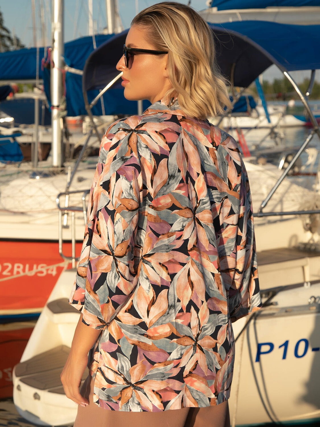 LT Collection Блуза 597786 Б15977-16М Синий