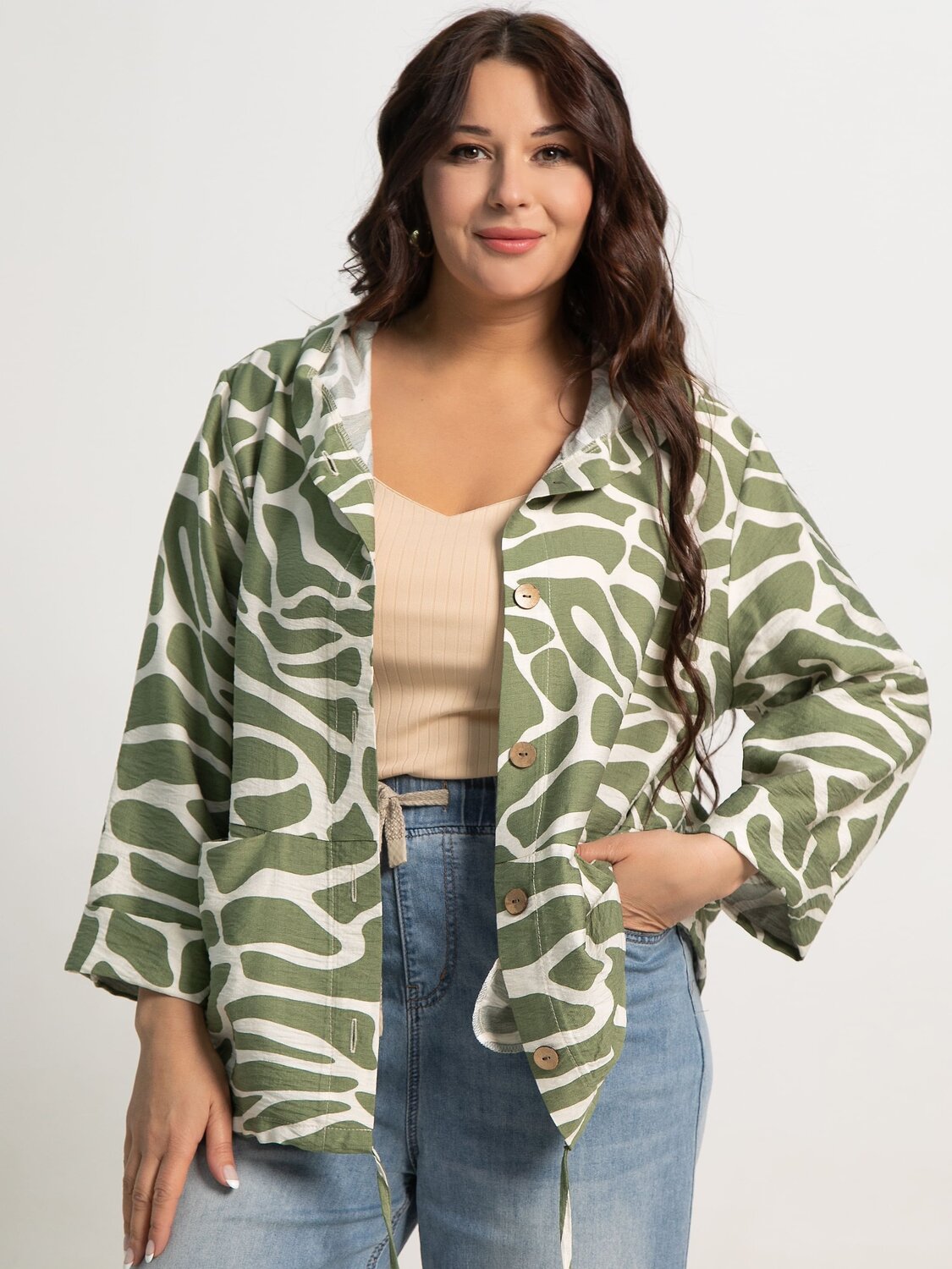 LT Collection Жакет 597806 Б15939-8М Оливковый