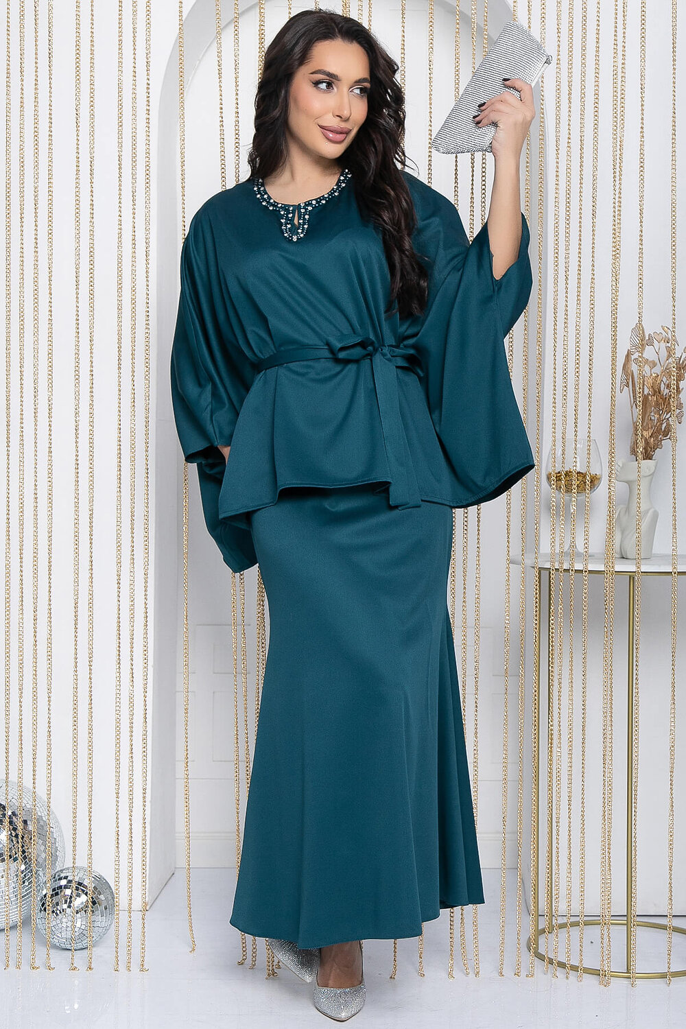 LT Collection Костюм 598038 К12074 изумрудный.