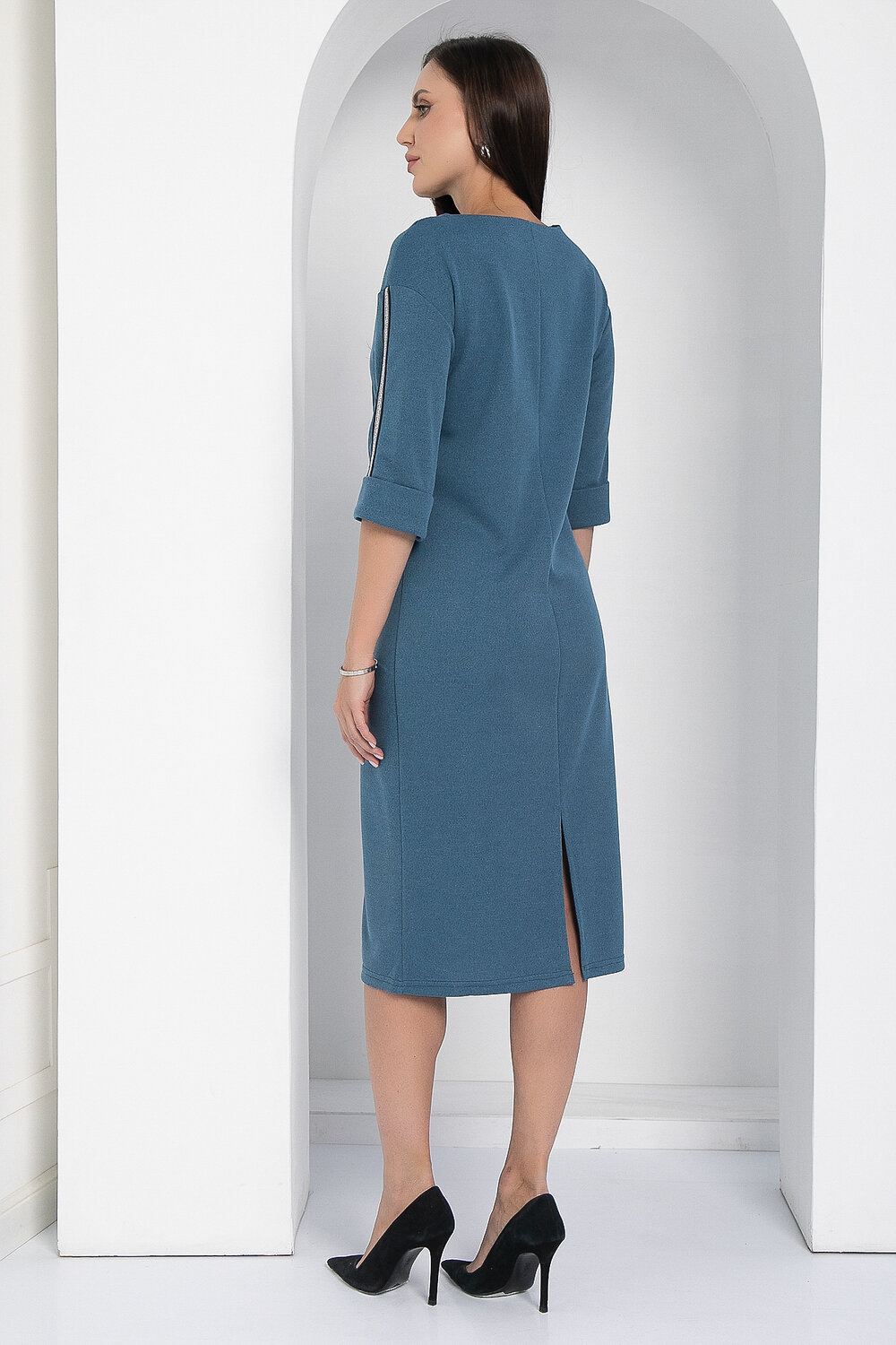 LT Collection Платье 598039 П12622-5 джинсовый.