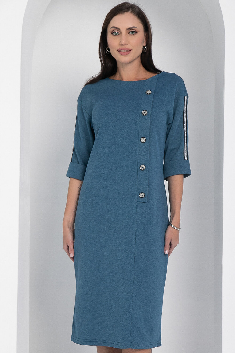 LT Collection Платье 598039 П12622-5 джинсовый.