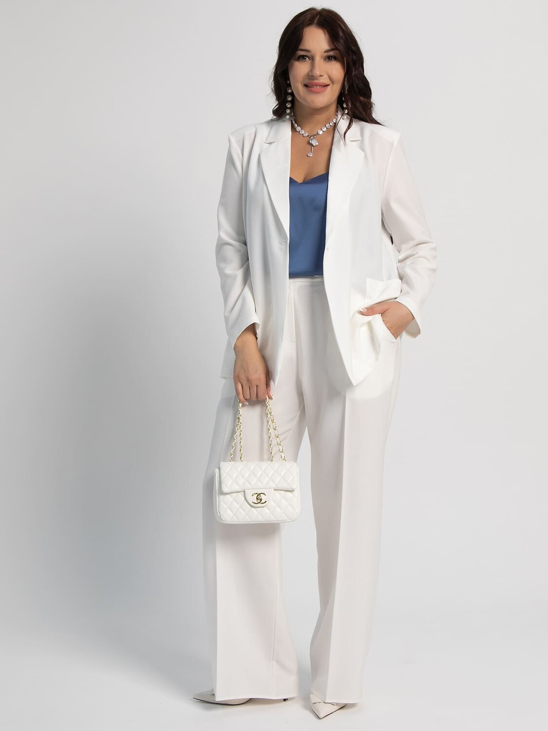 LT Collection Брюки 598048 Б16014-33М Белый