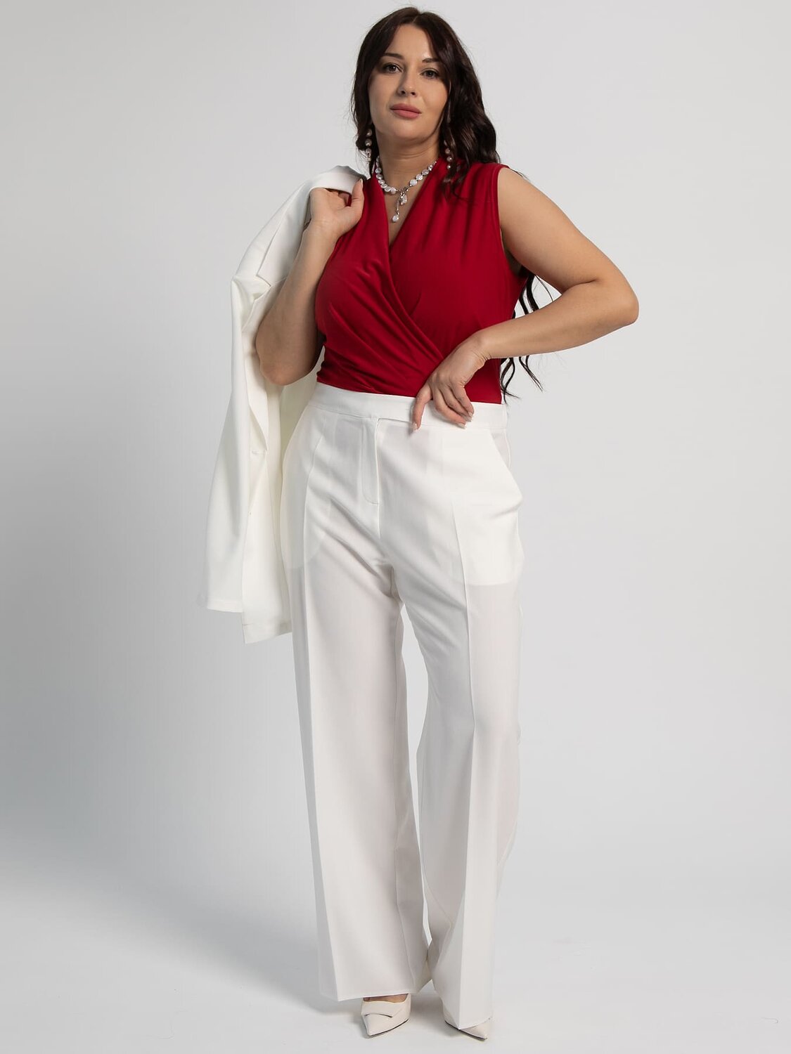 LT Collection Брюки 598048 Б16014-33М Белый