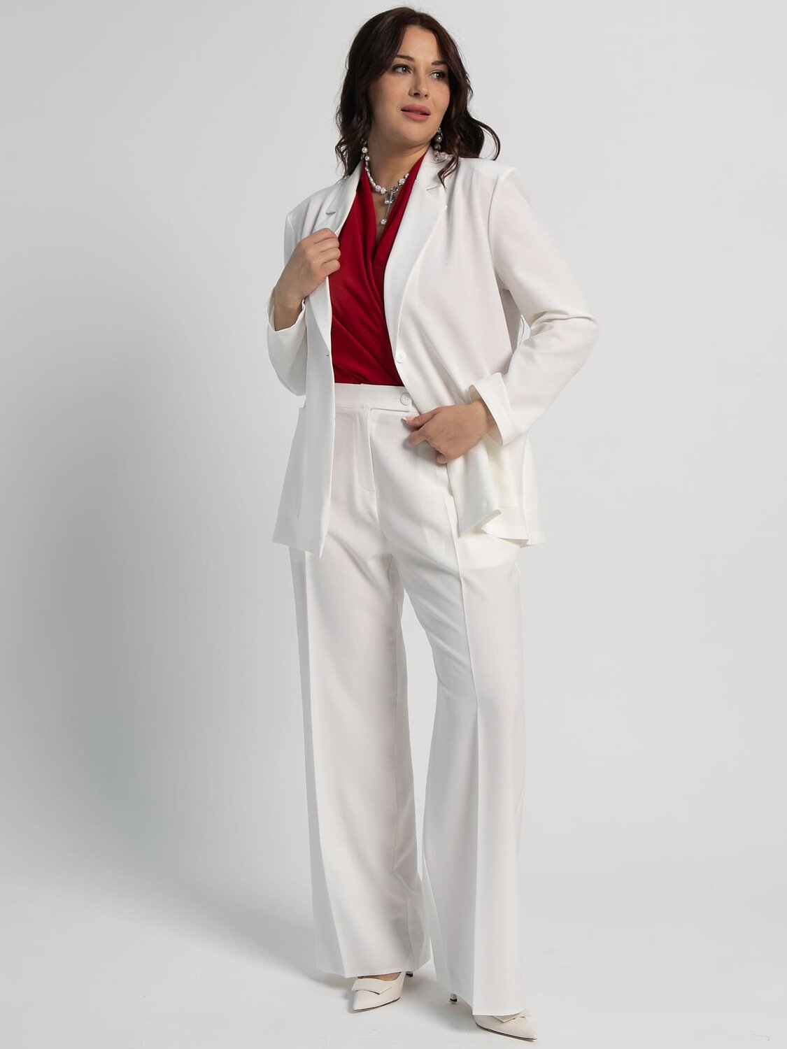 LT Collection Брюки 598048 Б16014-33М Белый
