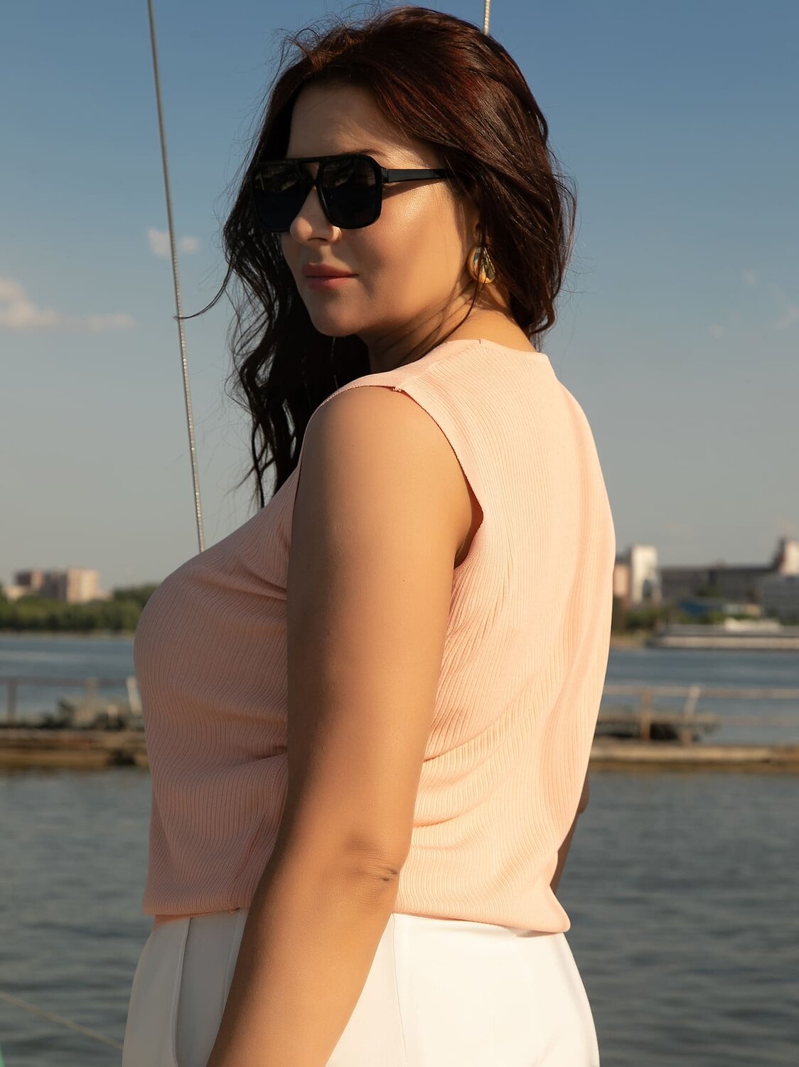 LT Collection Топ 598053 Б16048-4М Персик