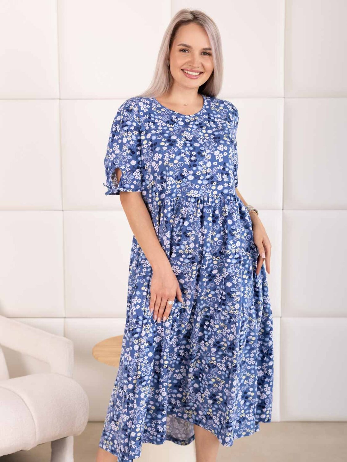 Текс-плюс Платье 598148 00-00248950 Синий