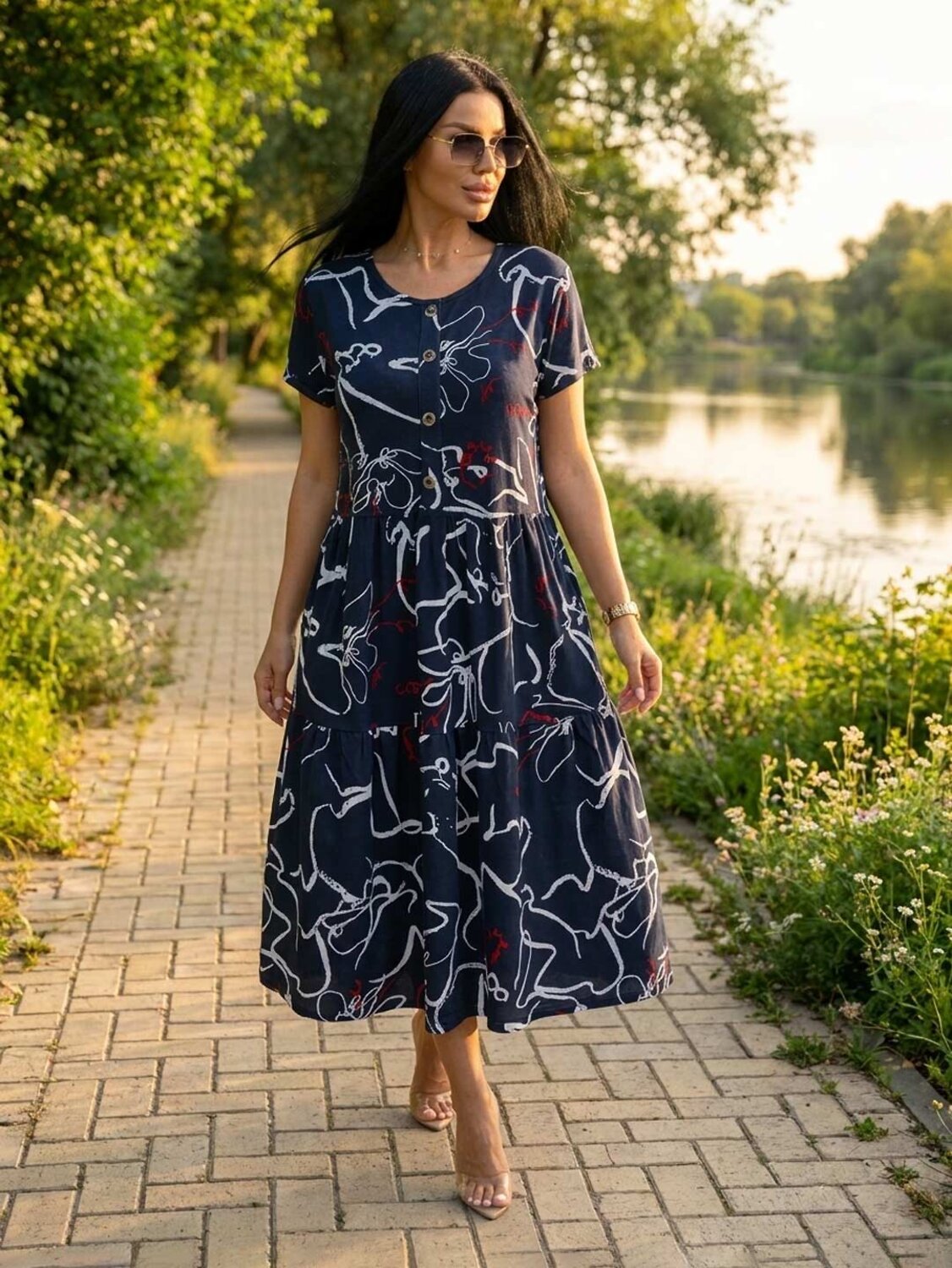 Текс-плюс Платье 598155 00-00248808 Синий