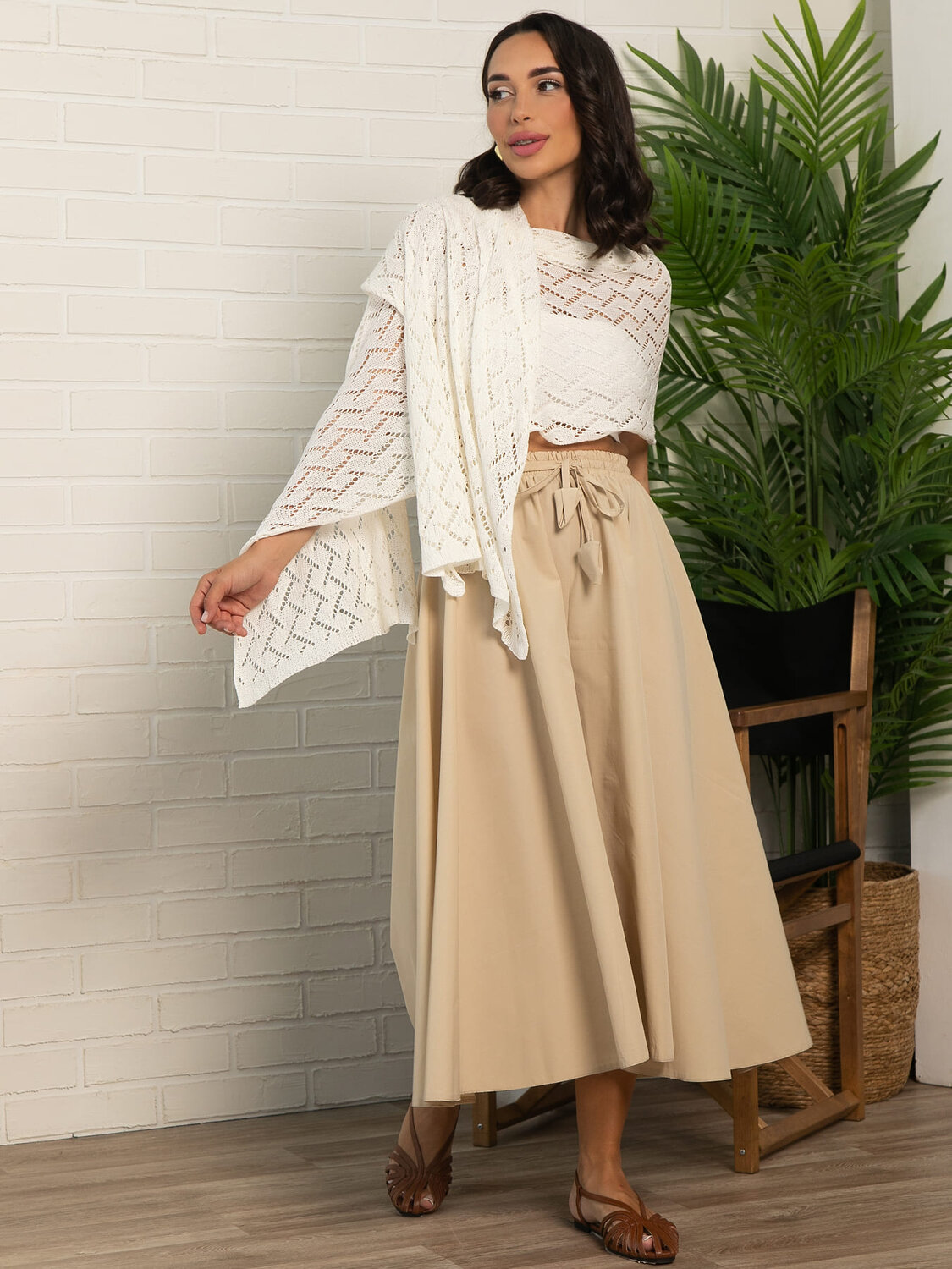 LT Collection Палантин 598225 ВП05-1М Белый