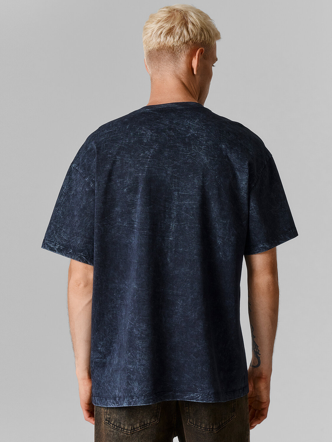 MARK FORMELLE Футболка 598377 111927 ACID WASH черный +печать