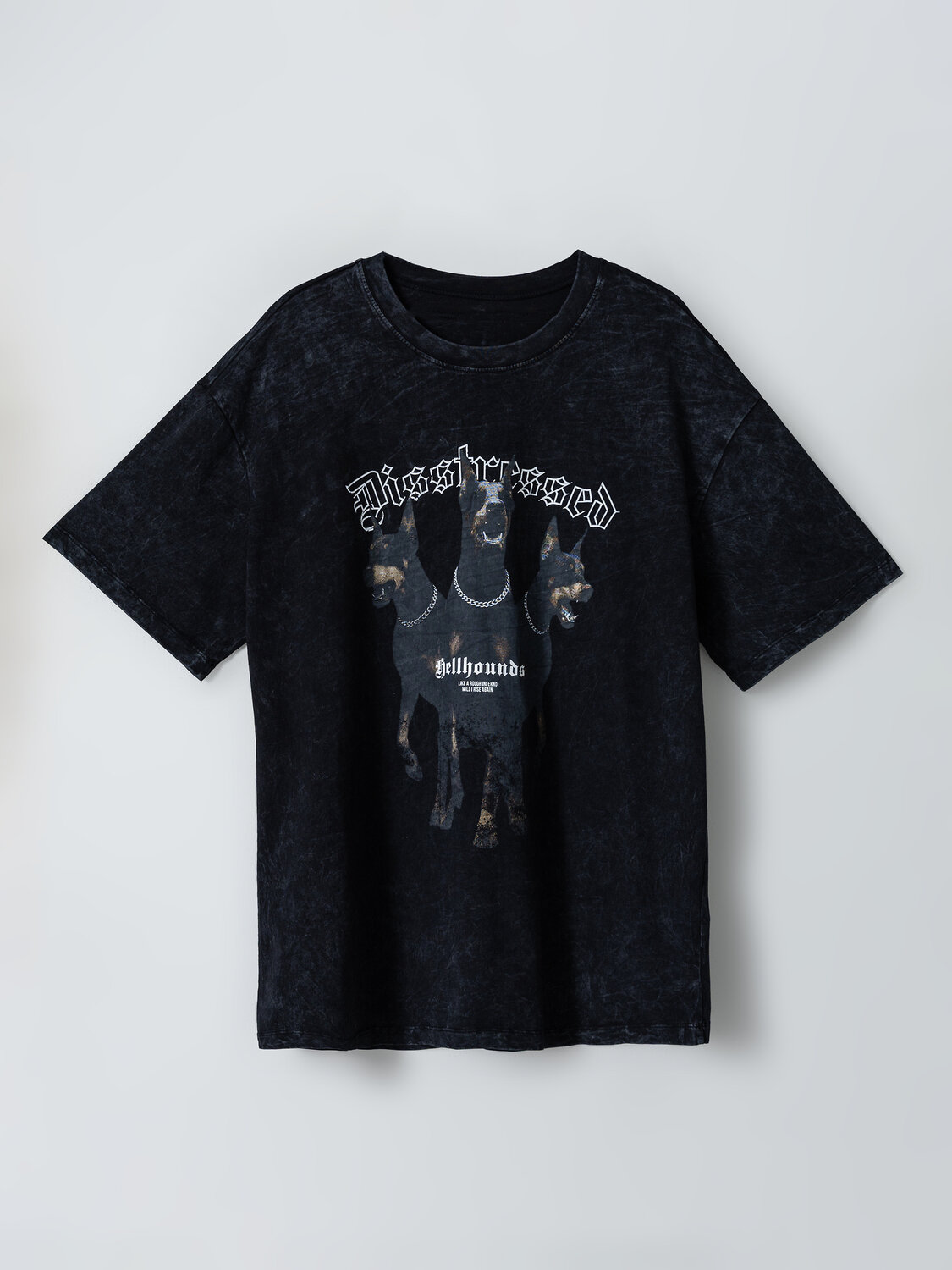 MARK FORMELLE Футболка 598377 111927 ACID WASH черный +печать