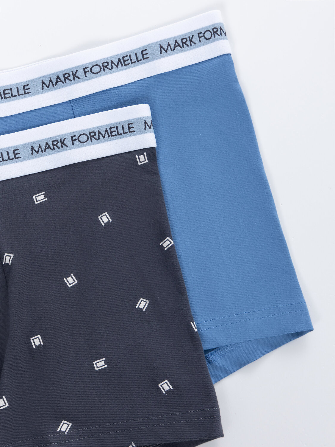 MARK FORMELLE Трусы 598480 411228-2 квадратный узор на графите +тихая гавань