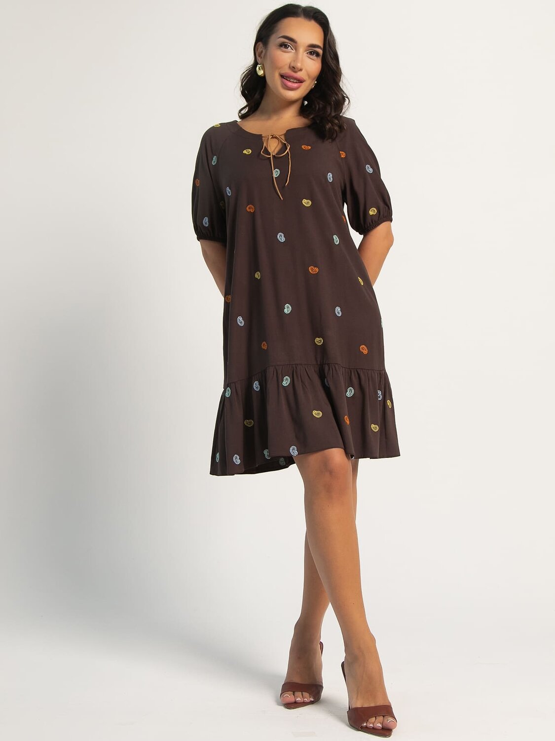 LT Collection Платье 598712 П15982-9М Коричневый