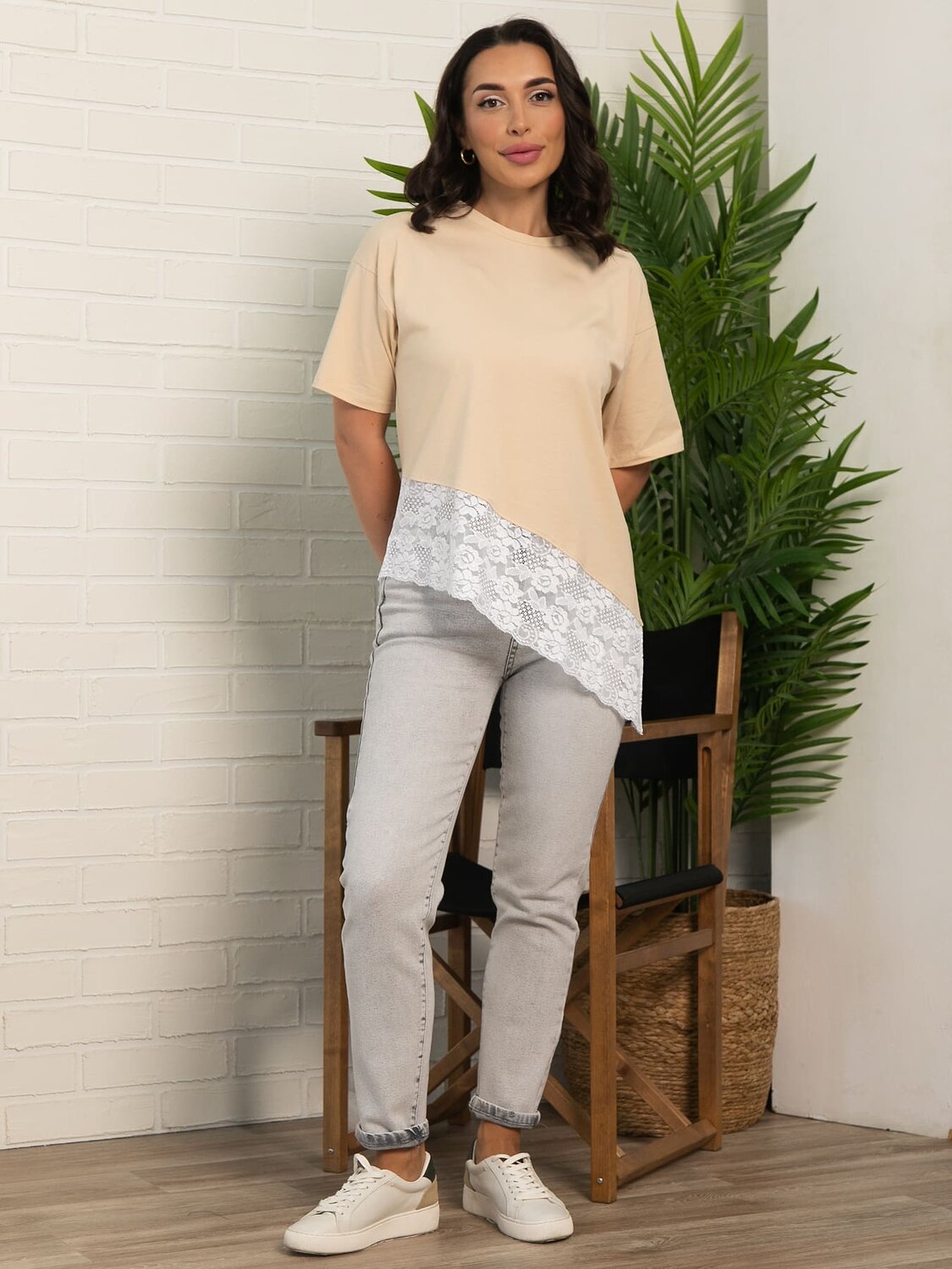 LT Collection Блуза 598713 Б16002-5М Бежевый