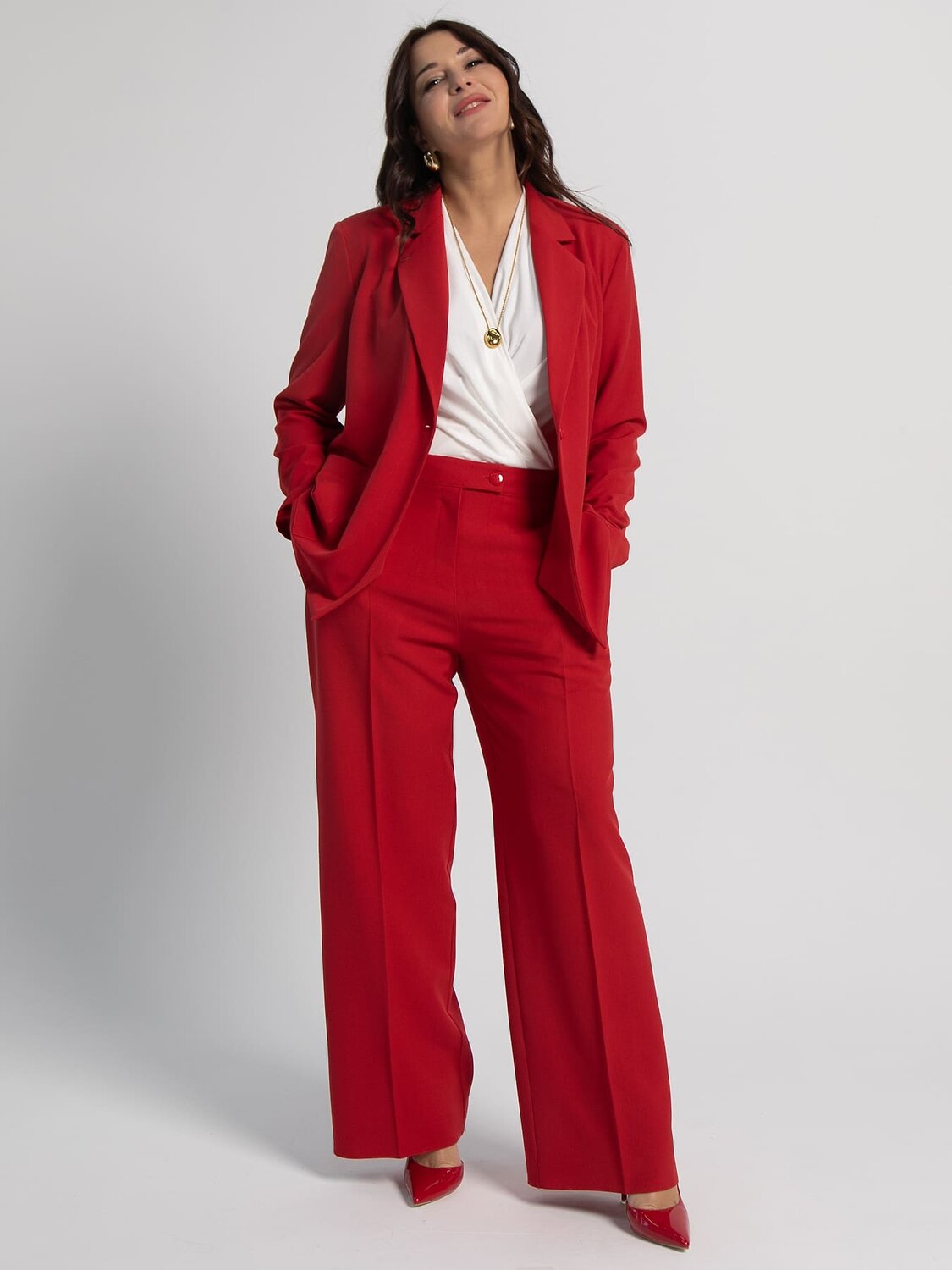 LT Collection Брюки 598715 Б16020-34М Красный