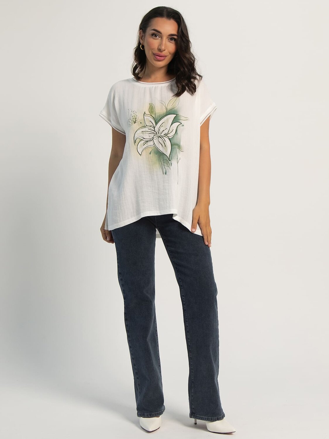 LT Collection Блуза 598731 Б16043-18М Белый