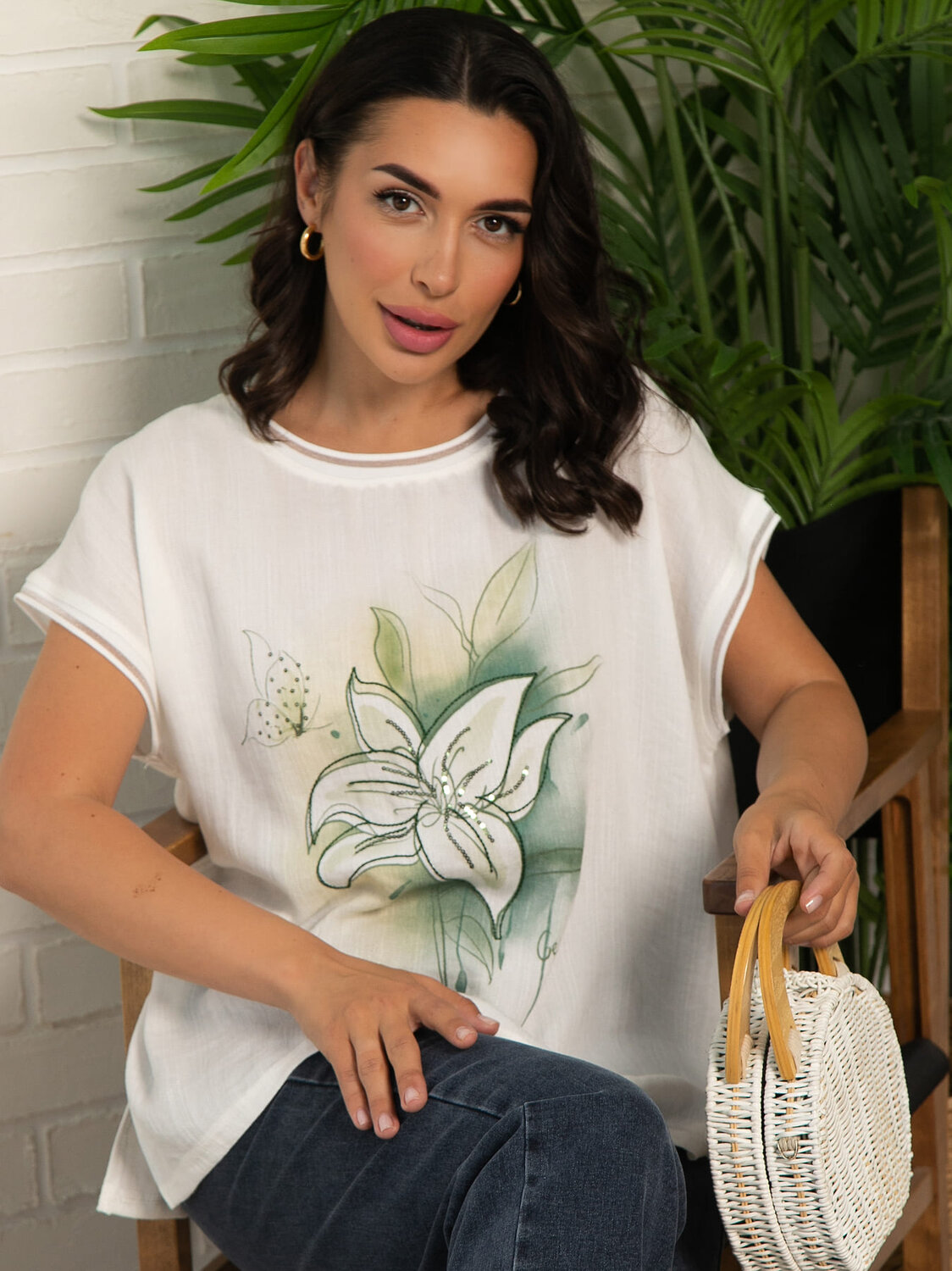 LT Collection Блуза 598731 Б16043-18М Белый