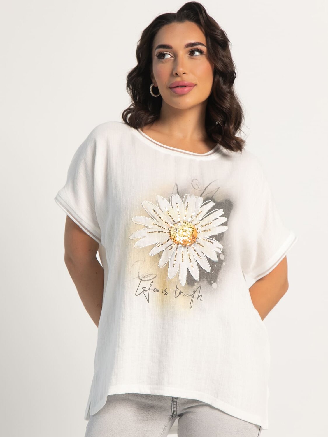 LT Collection Блуза 598732 Б16044-18М Белый