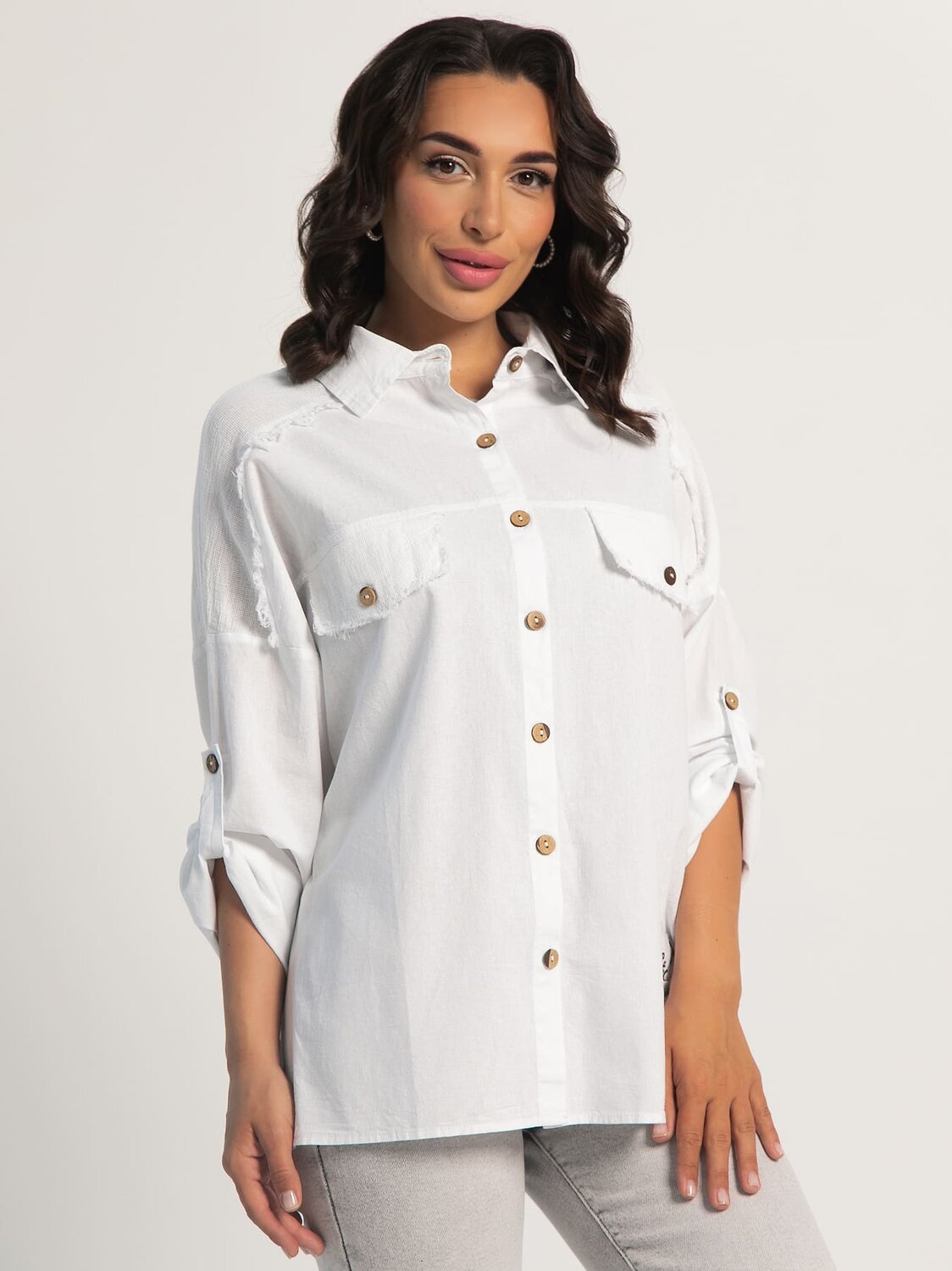LT Collection Рубашка 598735 Б16049-4М Белый
