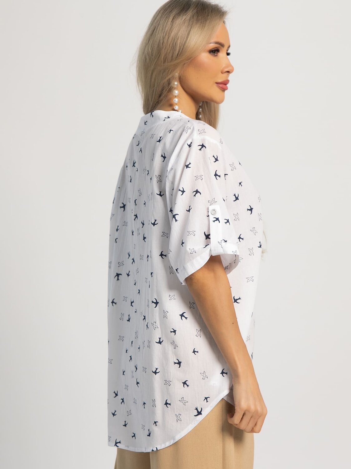 LT Collection Блуза 598782 Б15952-18М Белый