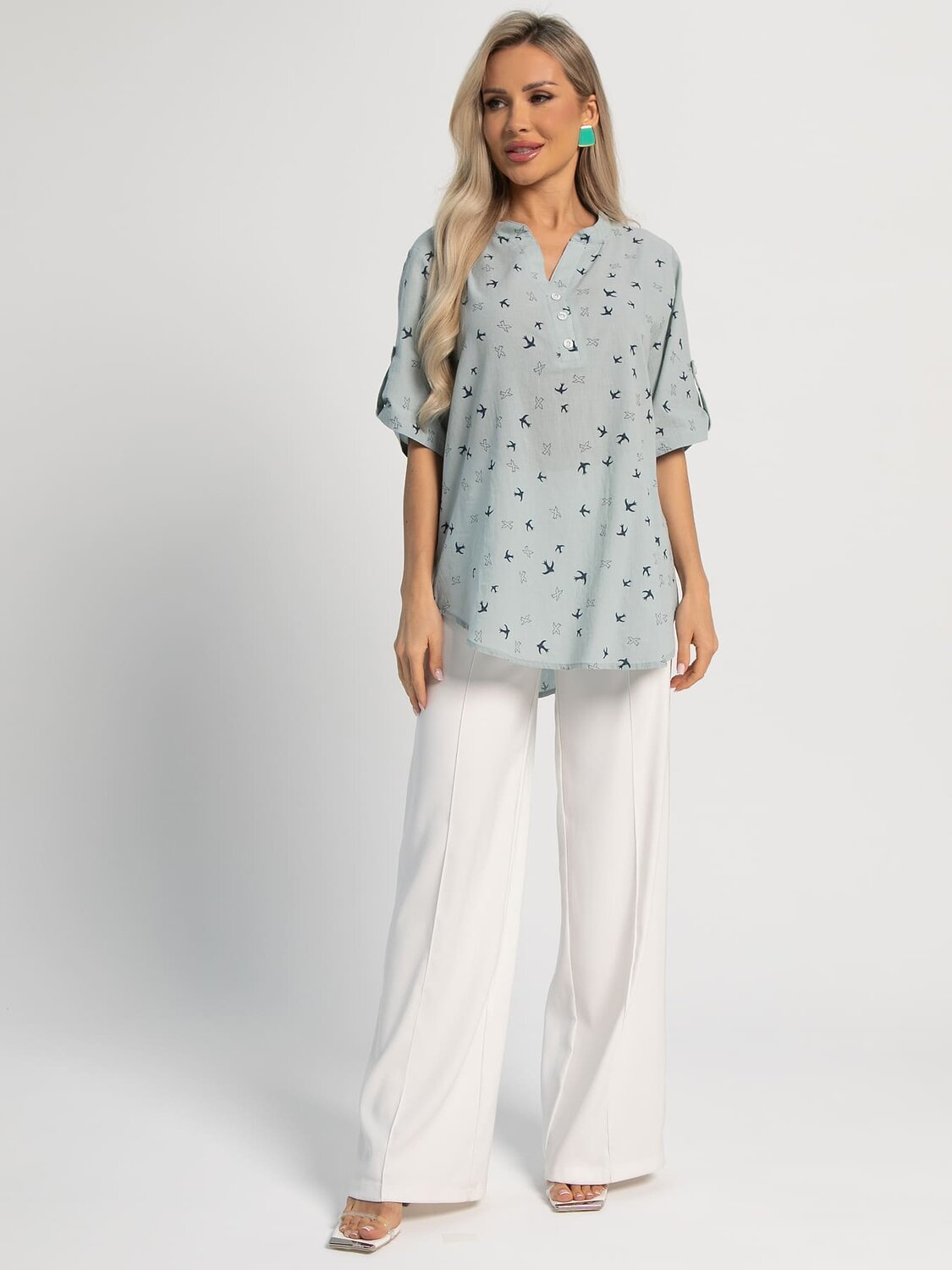 LT Collection Блуза 598783 Б15954-18М Зеленый