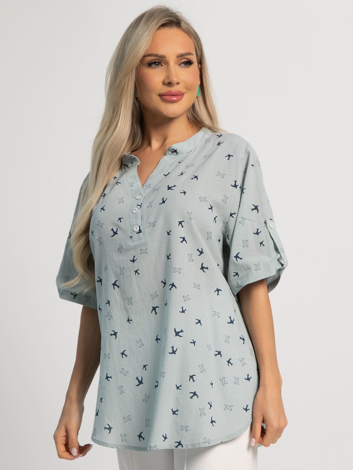 LT Collection Блуза 598783 Б15954-18М Зеленый