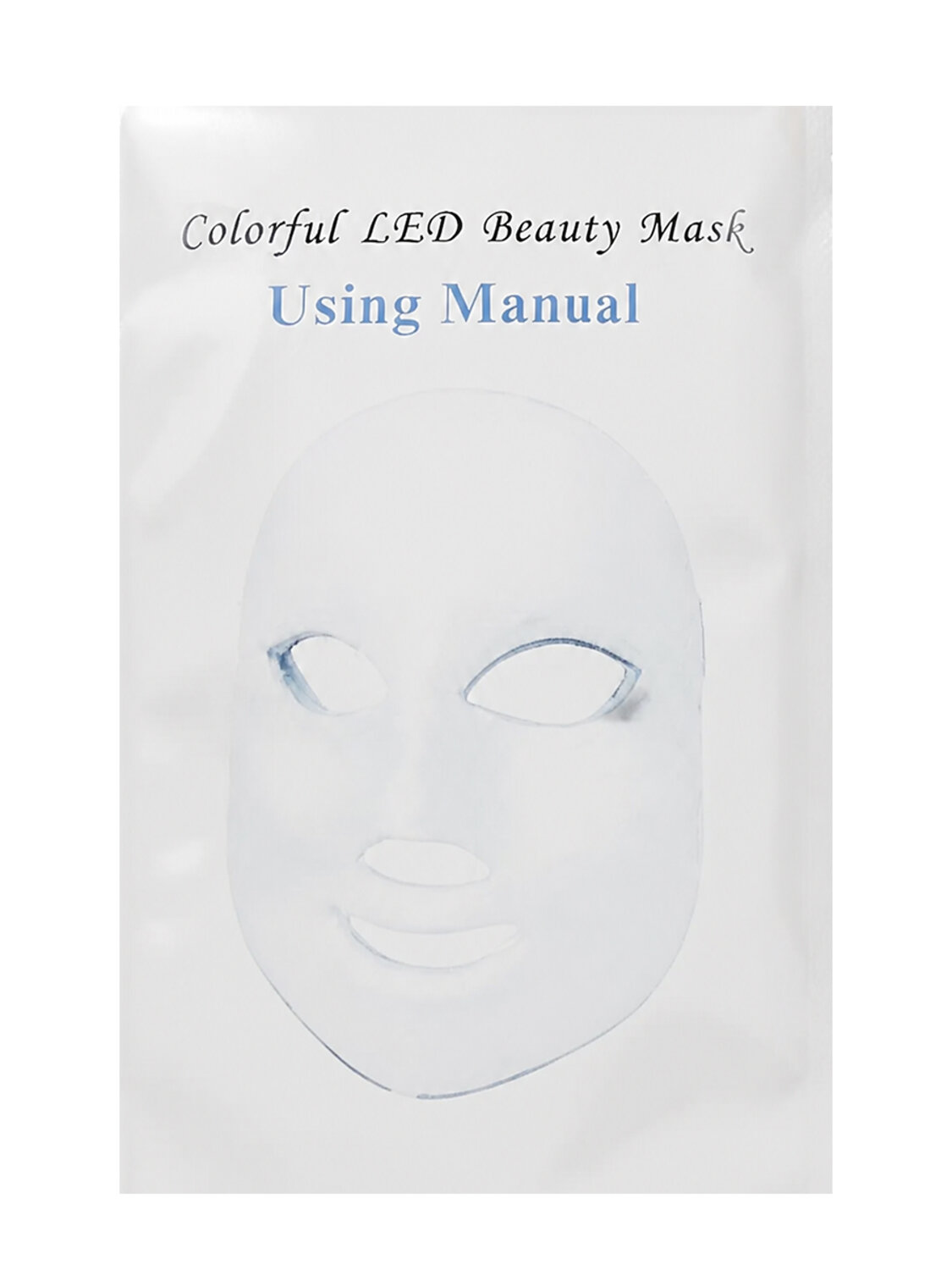 Nail Art Светодиодная LED-маска для лица / Colorful LED beauty mask, белый 598888 28469 