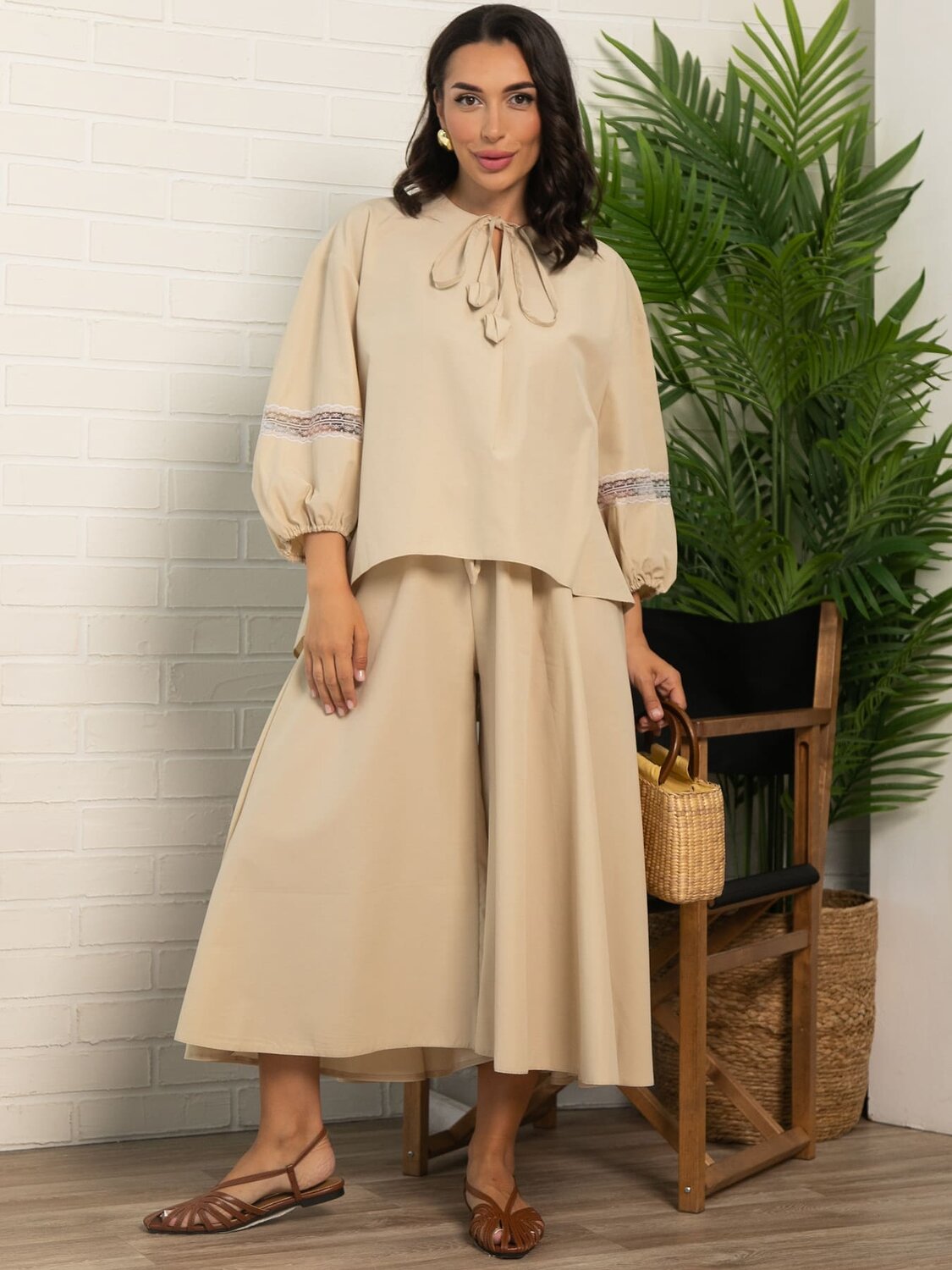LT Collection Брюки 599190 Б16077-39М Бежевый
