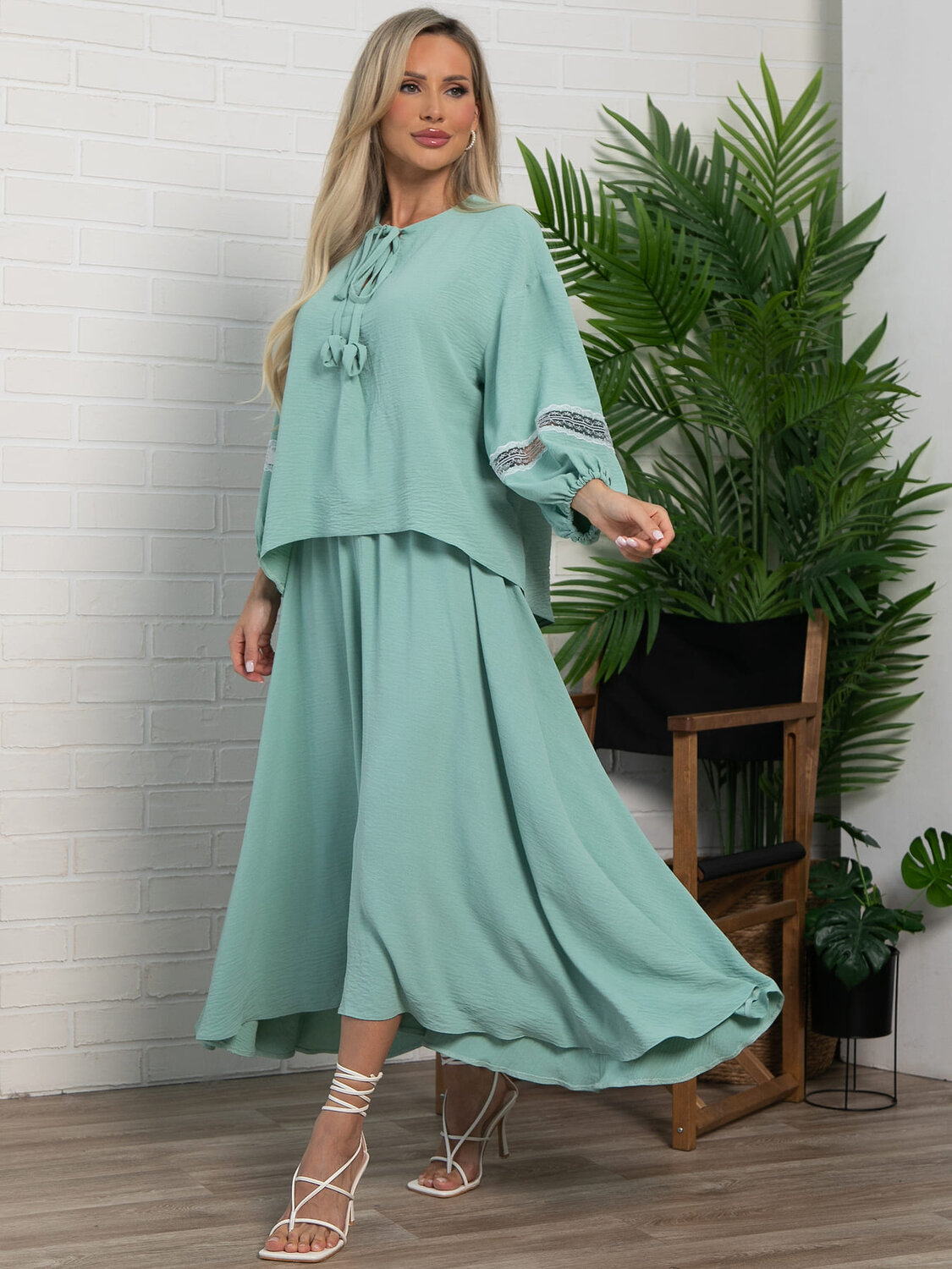 LT Collection Блуза 599268 Б15981-39М Зеленый