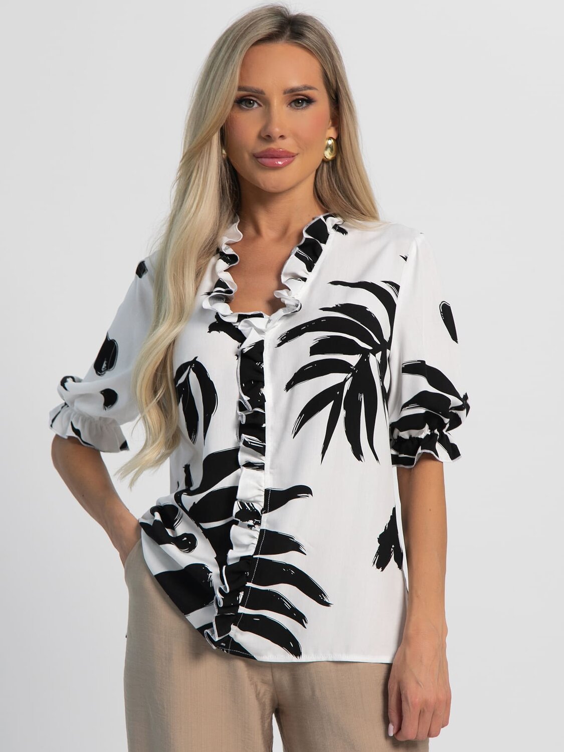 LT Collection Блуза 599283 Б15992-54М Белый