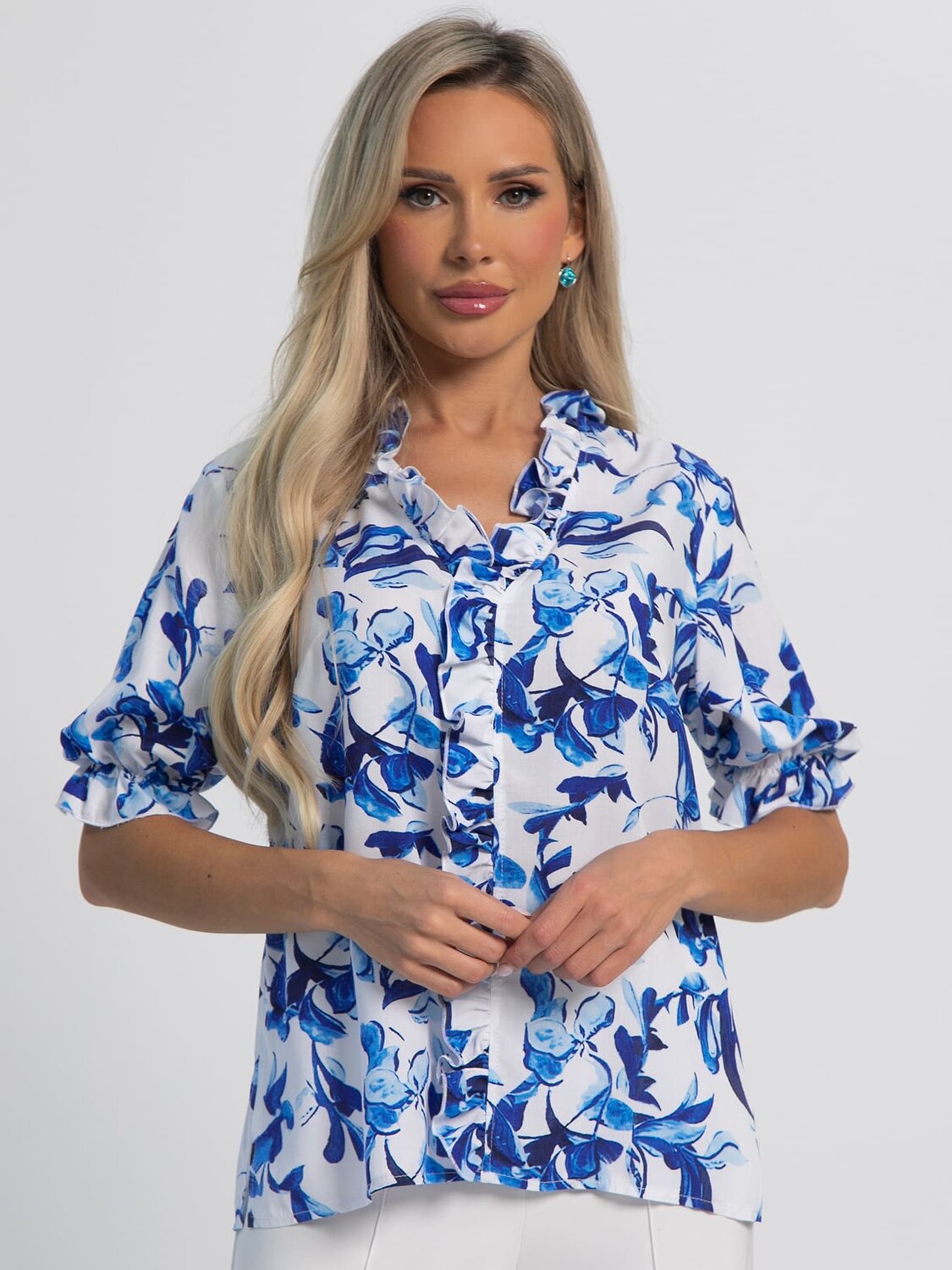 LT Collection Блуза 599284 Б16004-54М Белый