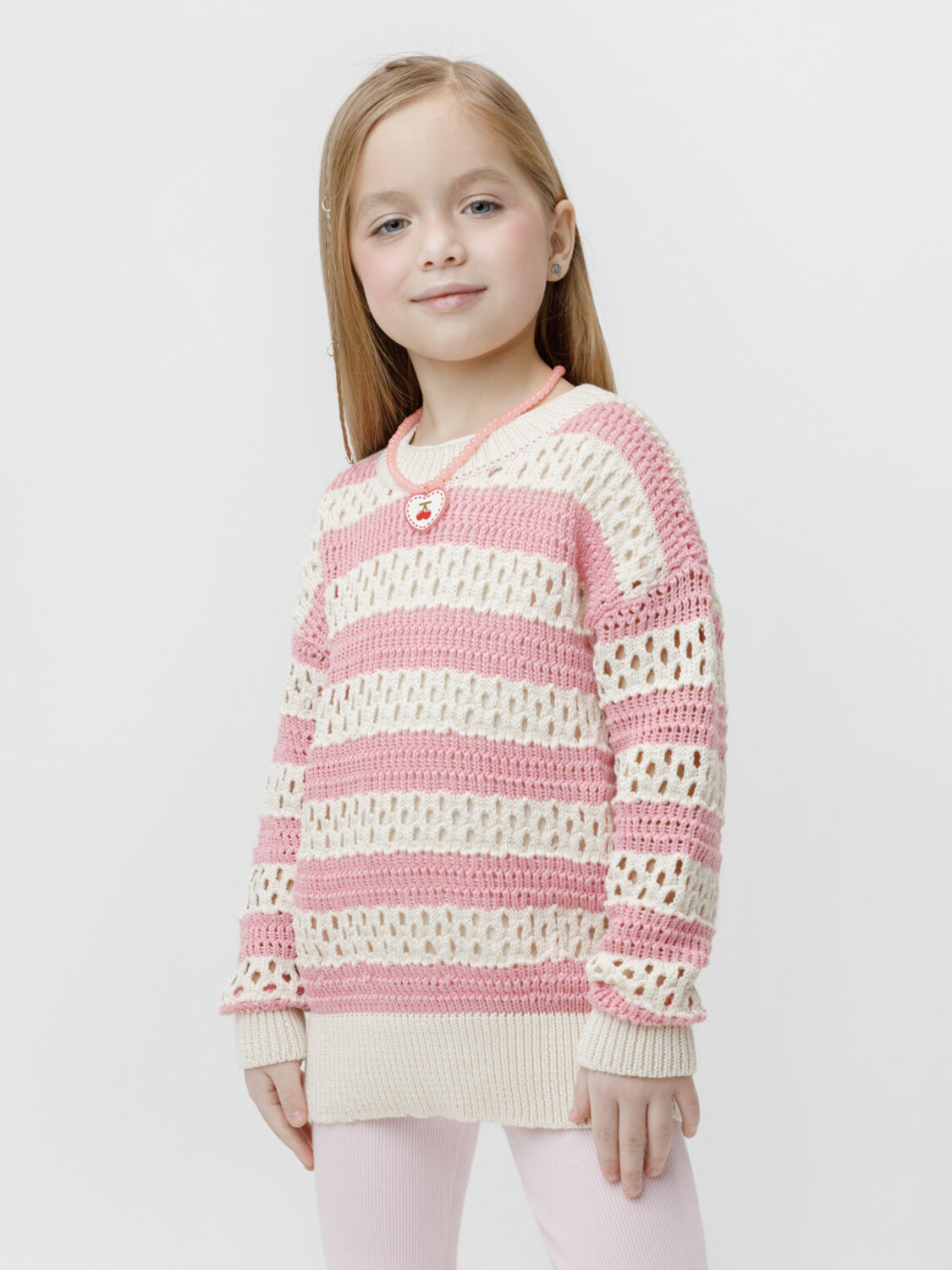 CROCKID Джемпер 599619 КВ 30171 молочный, розовый