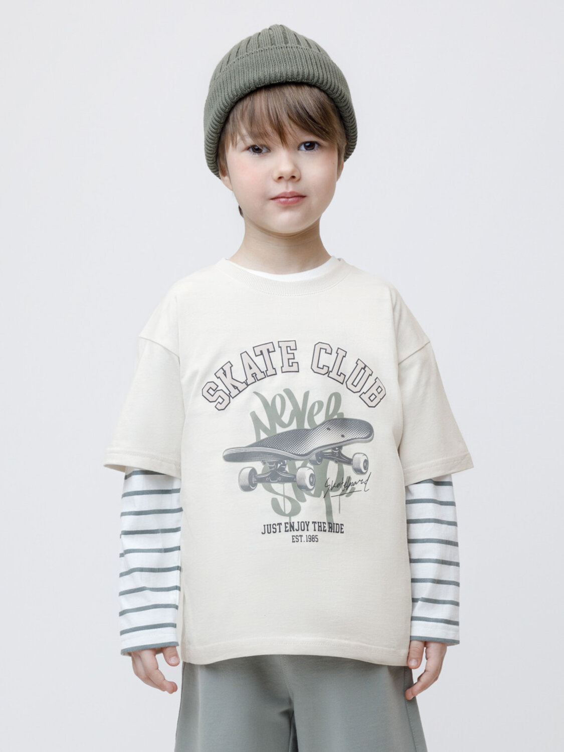 CROCKID Футболка 599903 КР 302981 светло-бежевый 