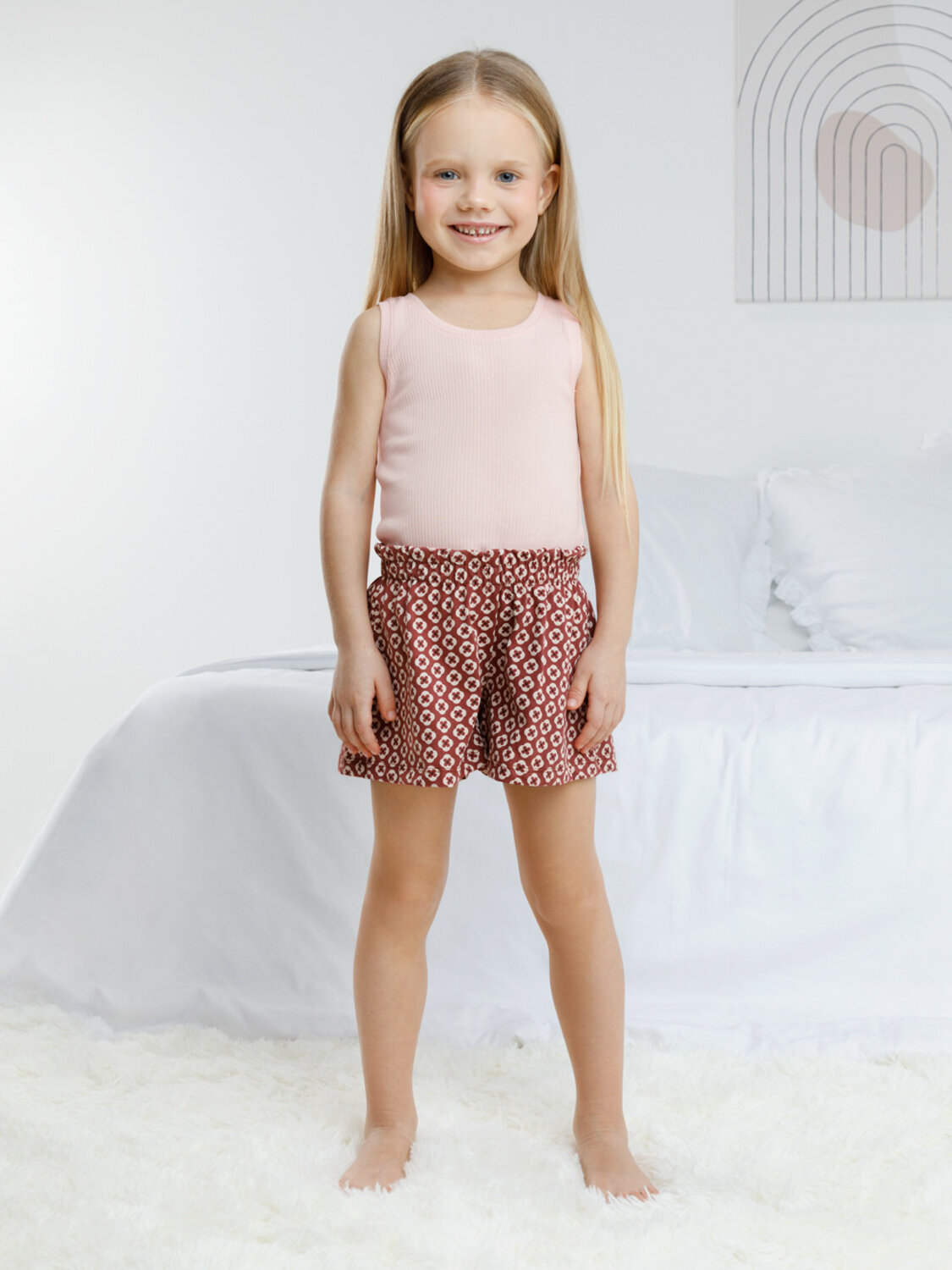 CROCKID Пижама 599940 К 1649-1 зефир, геометрические ромашки
