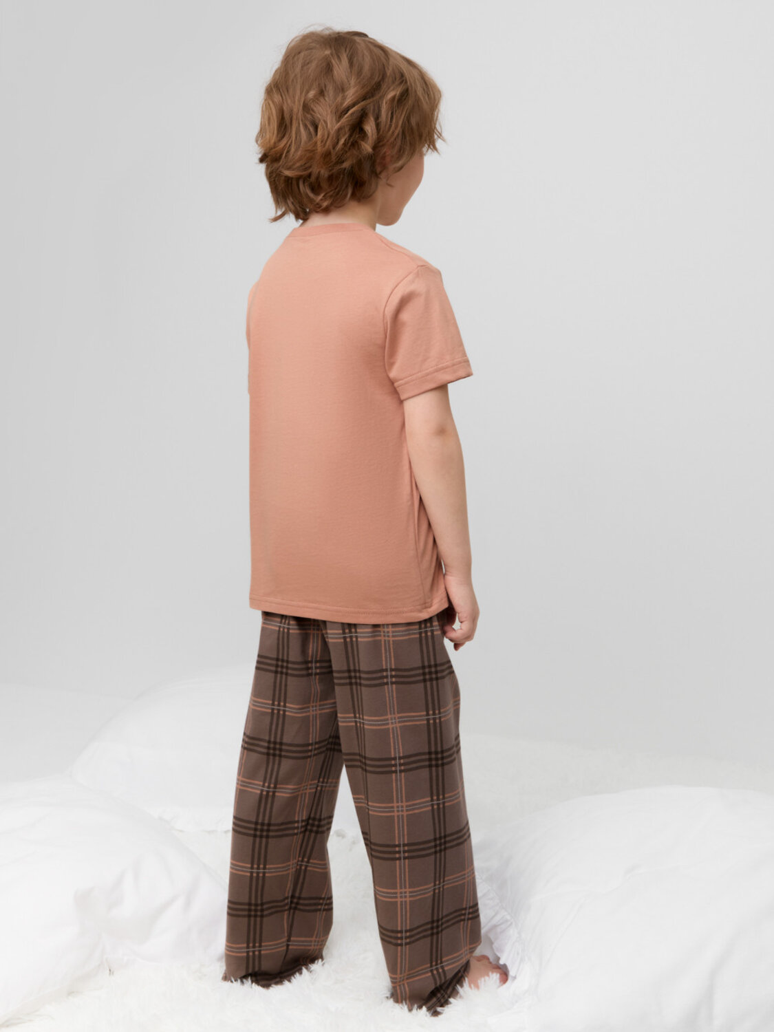 CROCKID Пижама 599944 К 1599 пробковое дерево, текстильная клетка