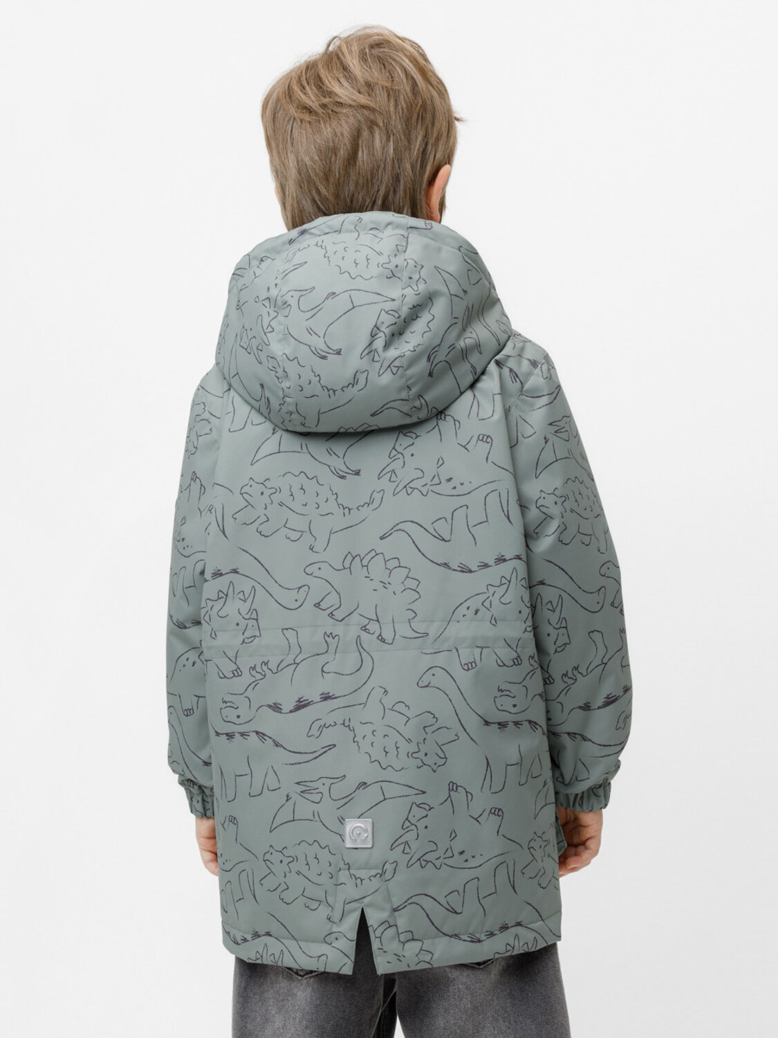 CROCKID Куртка 599990 ВК 30162/н/2 УЗГ хаки, контурные динозавры