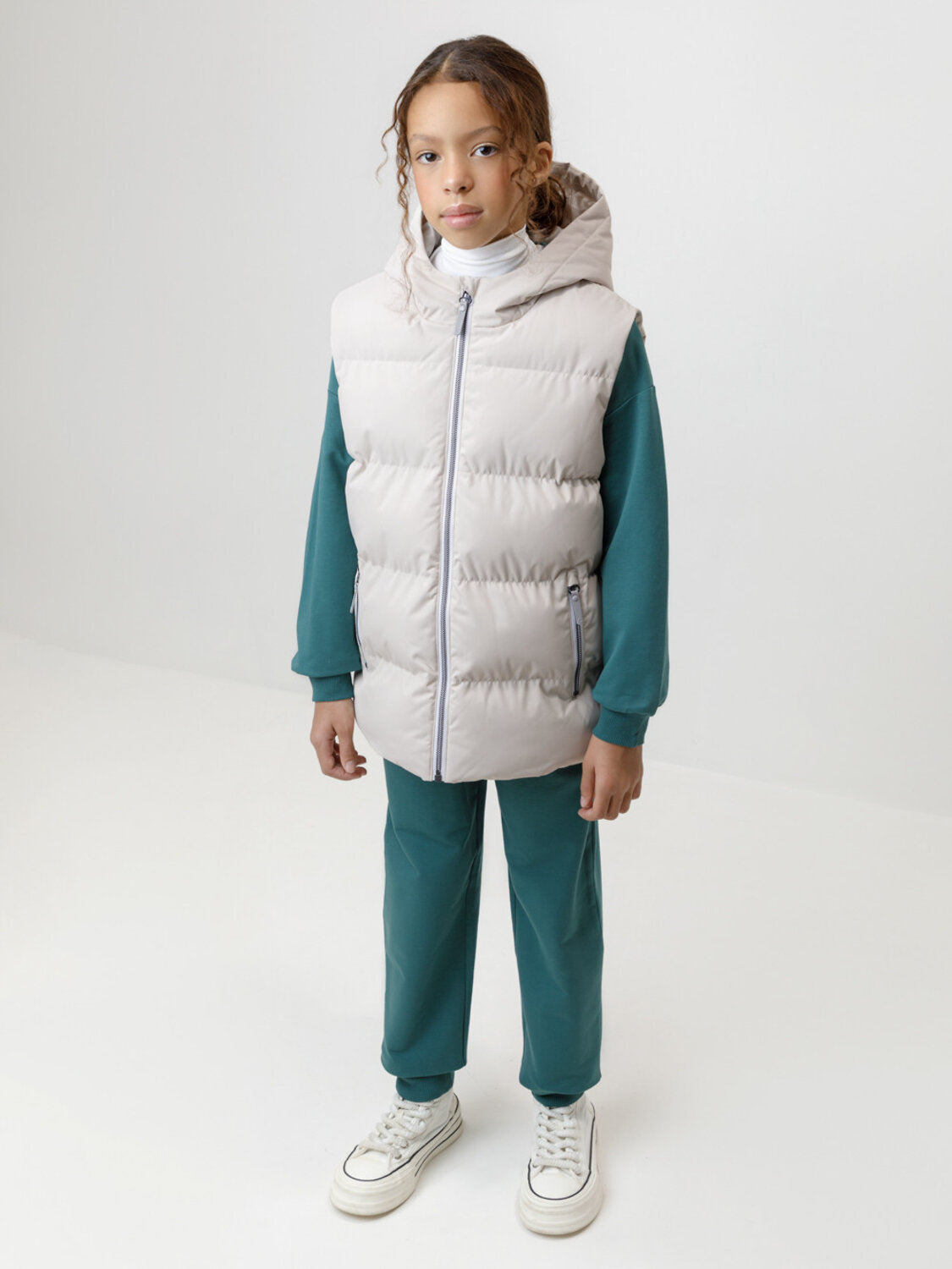CROCKID Жилет 600004 ВК 35022/3 ГР (128-152) бежевый