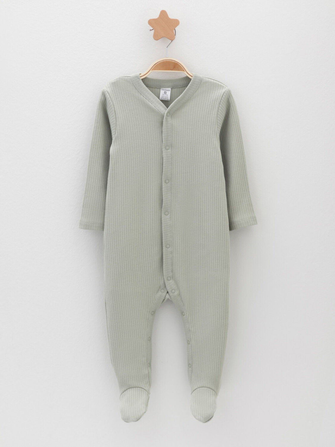 CROCKID Комбинезон 600016 К 6523-2уп оливковый , молочный 