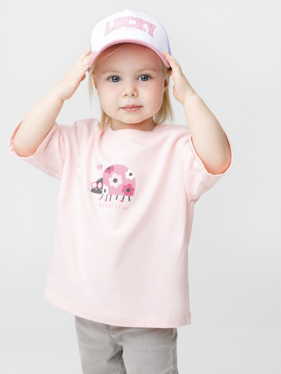 CROCKID Кепка 600162 ТК 80120 розовый, белый