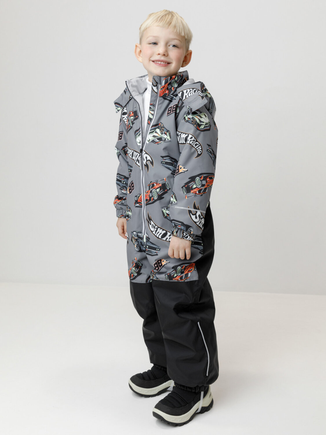 CROCKID Комбинезон 600179 ВК 60111/н/8 УЗГ серый, гонки
