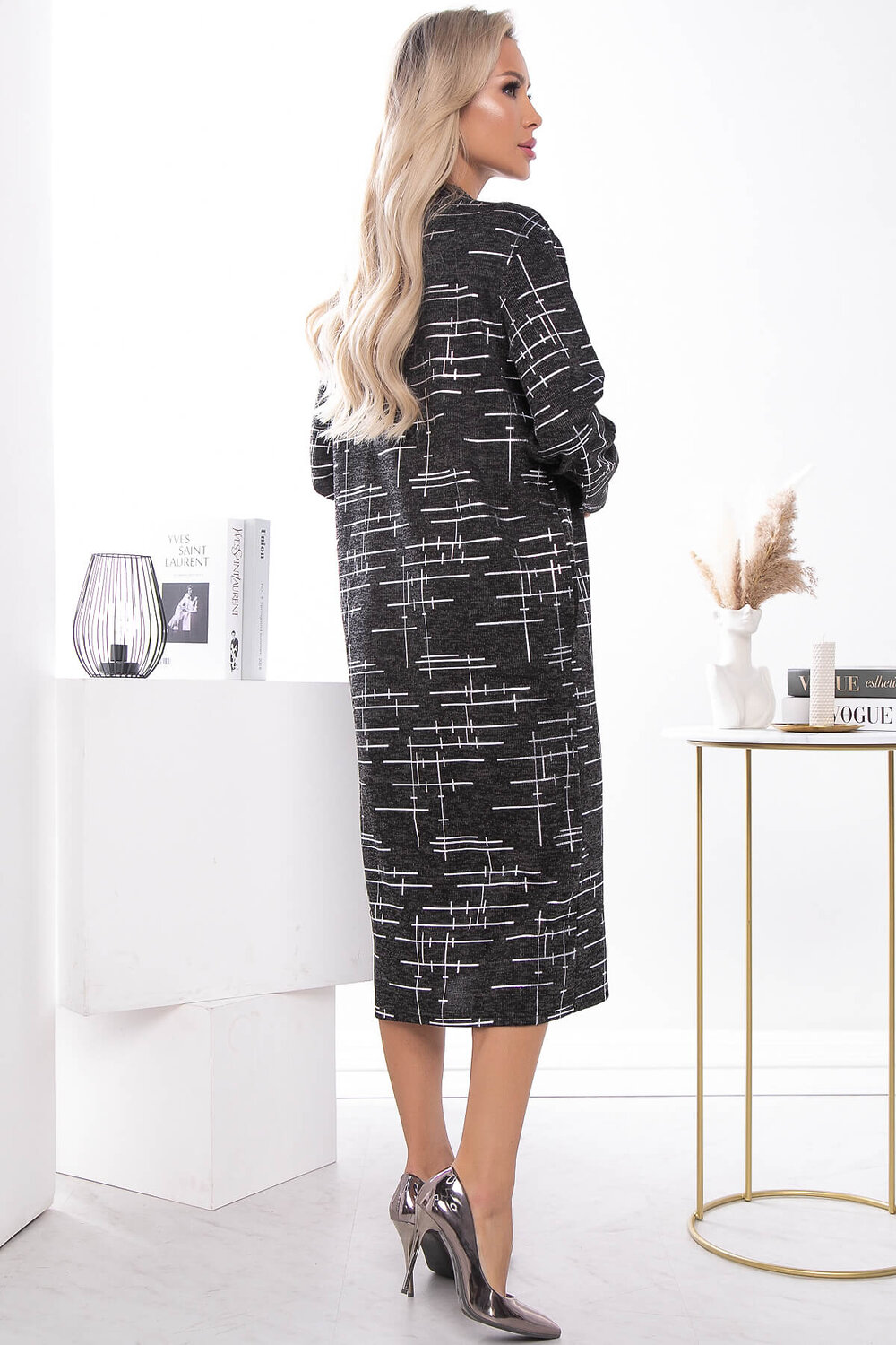 LT Collection Платье 600396 П7516 серый, серебро