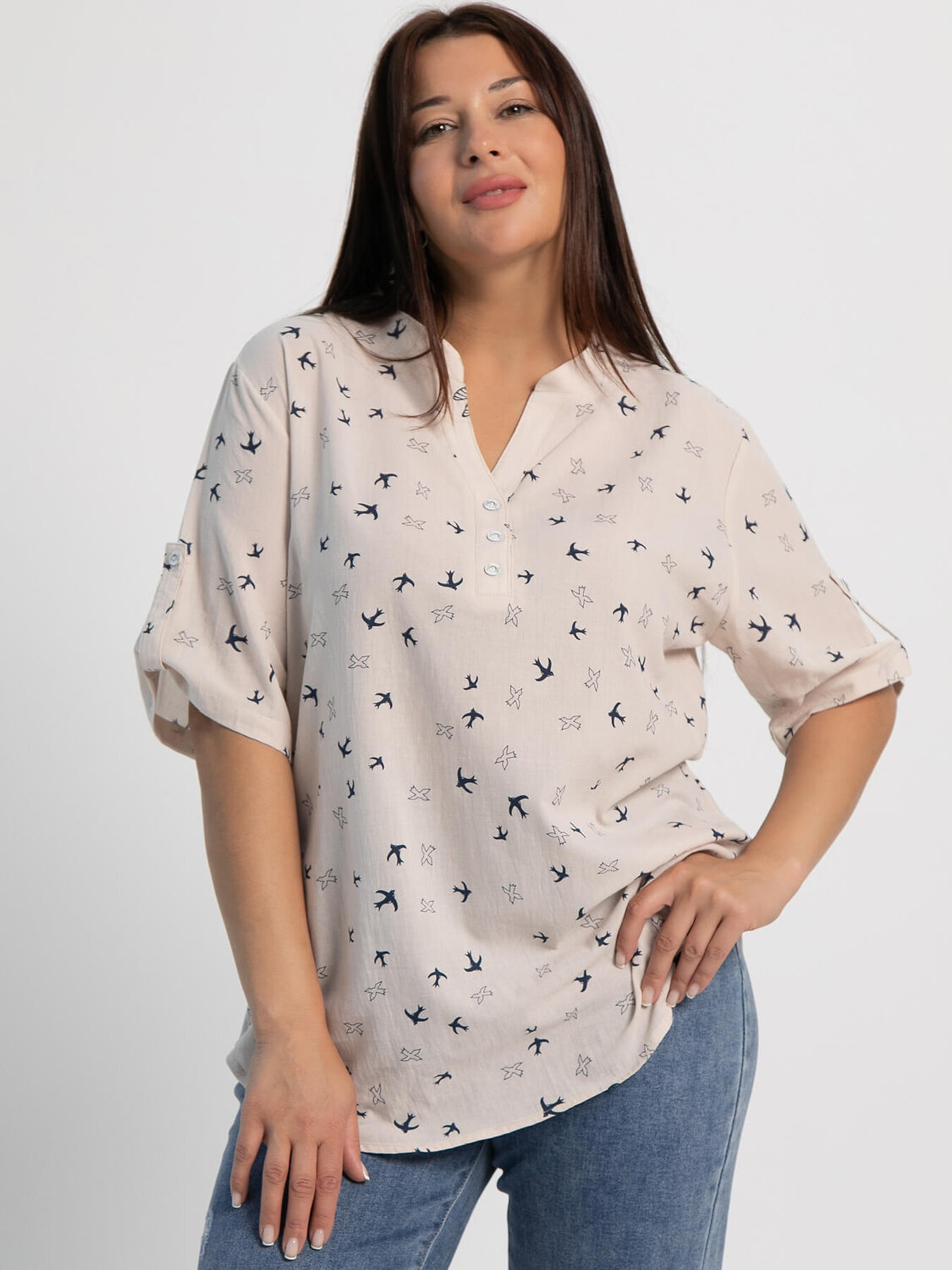 LT Collection Блуза 600399 Б15953-18М Бежевый