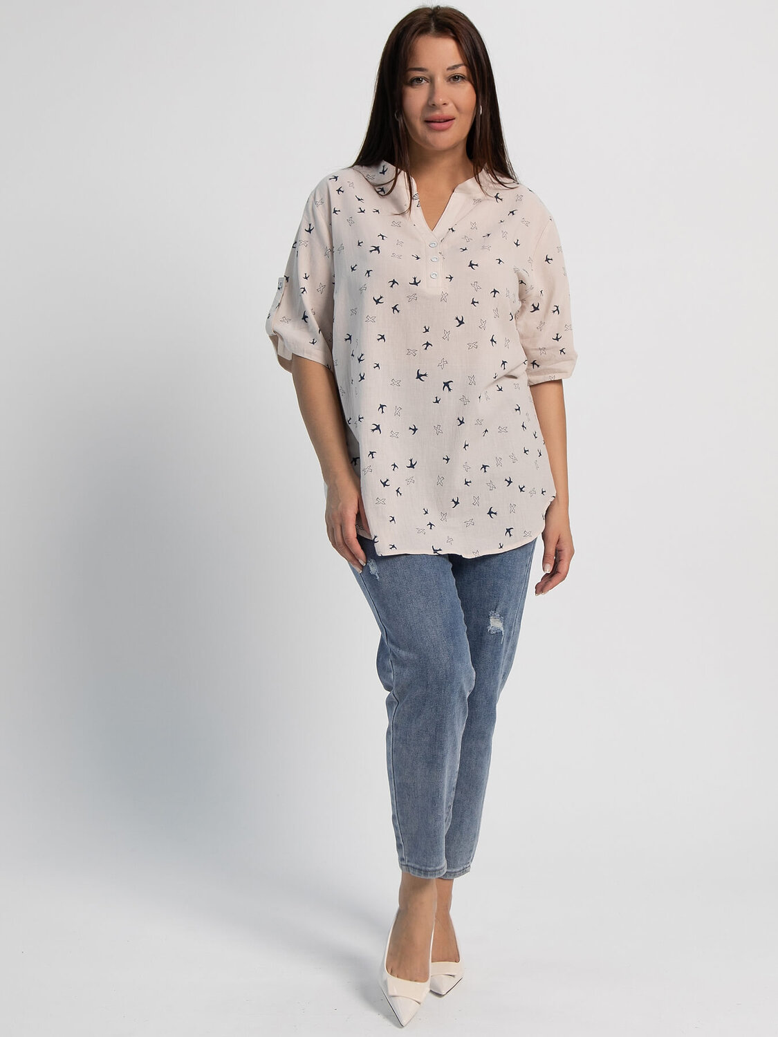 LT Collection Блуза 600399 Б15953-18М Бежевый